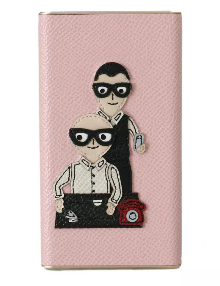 Dolce & Gabbana Chic Pink Leather Power Bank - Luksusmuotia Dolce & Gabbana - Tutustu YVES JAVANNI® 