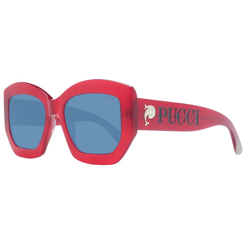 Emilio Pucci Red Women Sunglasses - Luksusmuotia Emilio Pucci - Tutustu YVES JAVANNI® 