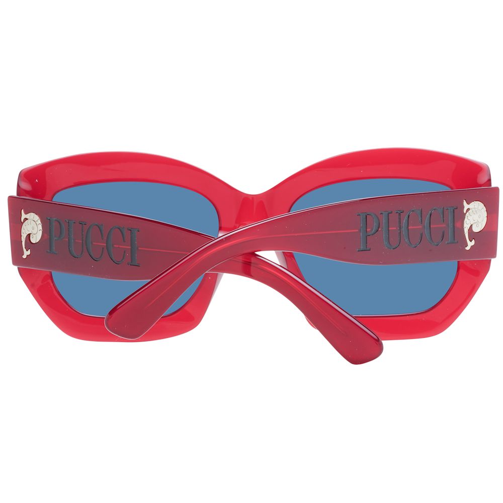 Emilio Pucci Red Women Sunglasses - Luksusmuotia Emilio Pucci - Tutustu YVES JAVANNI® 