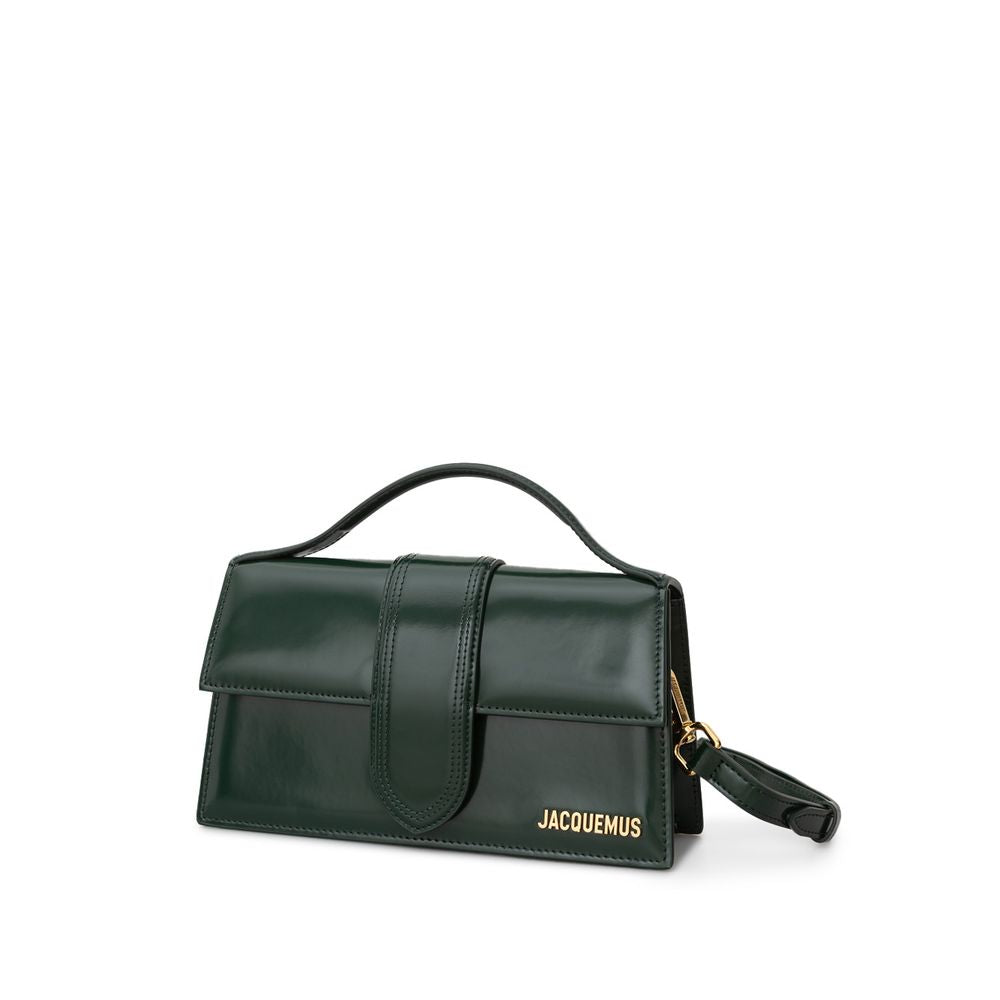 Jacquemus Green Leather Shoulder Bag - Luksusmuotia Jacquemus - Tutustu YVES JAVANNI® 