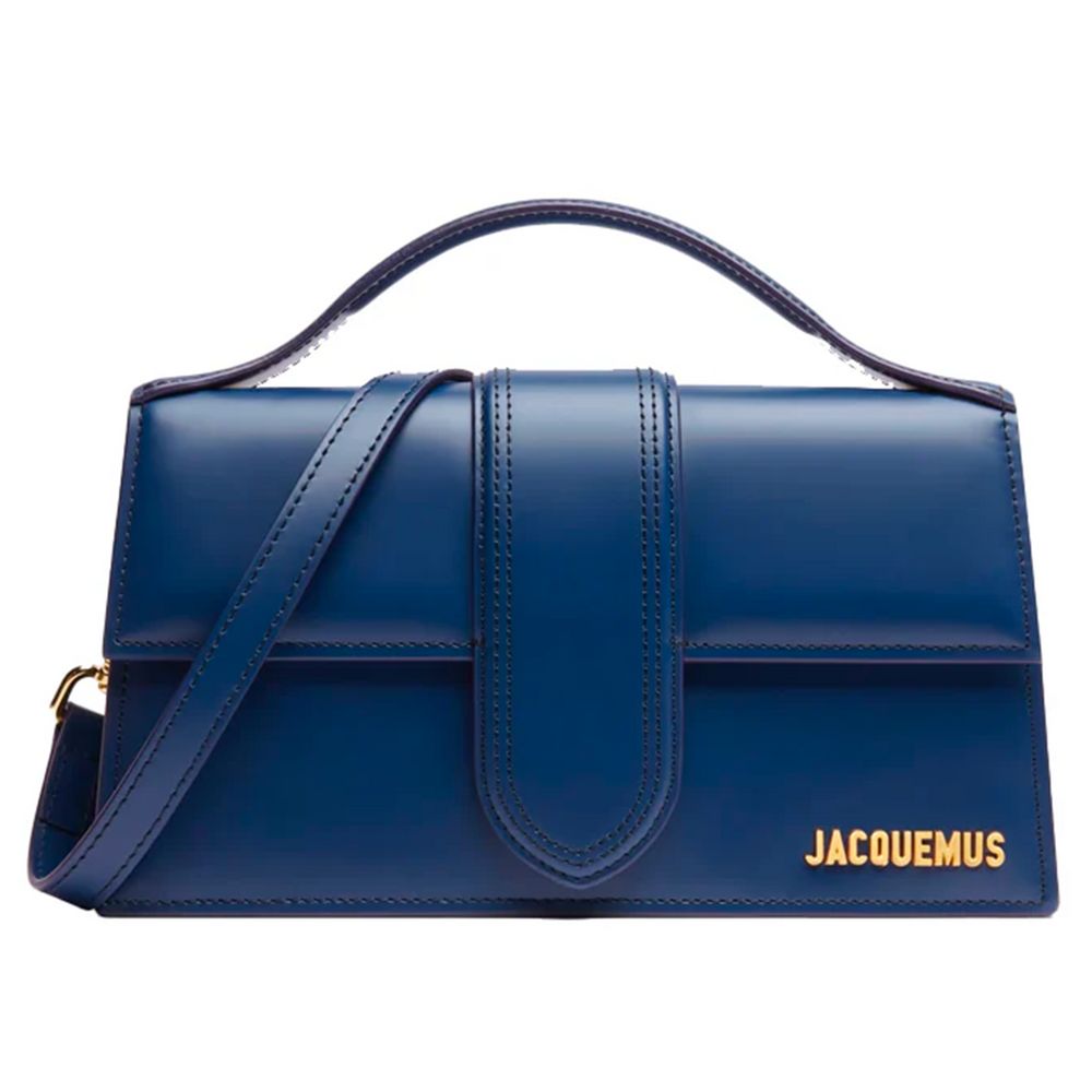 Jacquemus "Le Grand Bambino" Blue Leather Crossbody Bag - Luksuslaukut ja asusteet Jacquemus - Tutustu YVES JAVANNI® 