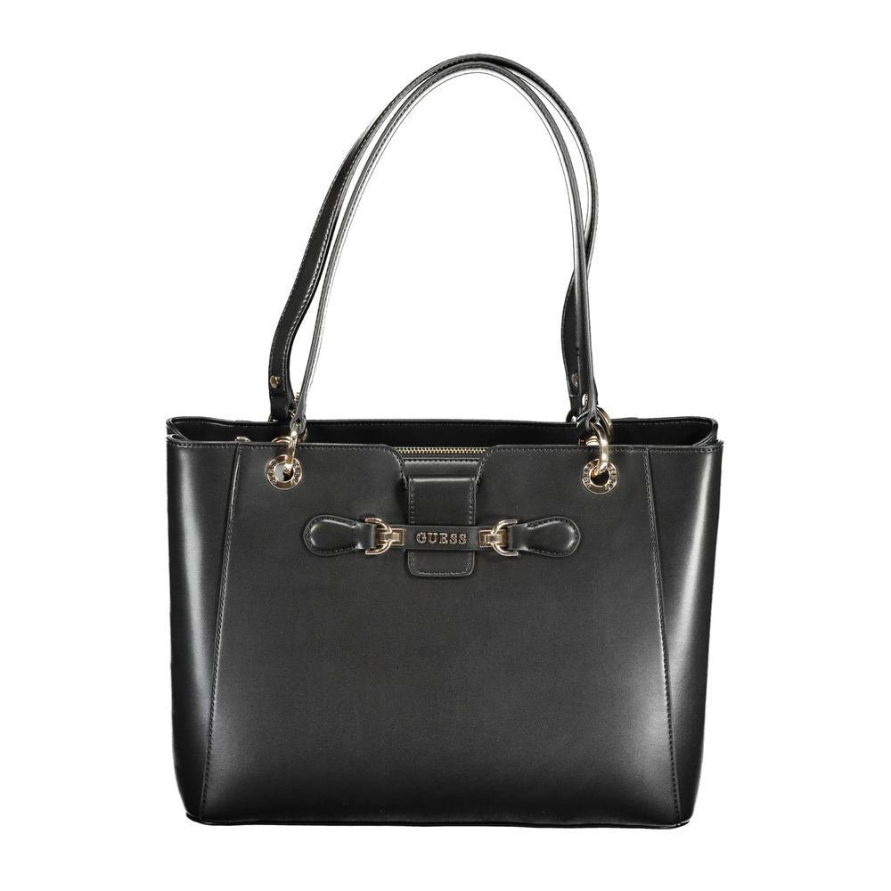 Guess Jeans Black Polyethylene Handbag - Luksuslaukut ja asusteet Guess Jeans - Tutustu YVES JAVANNI® 