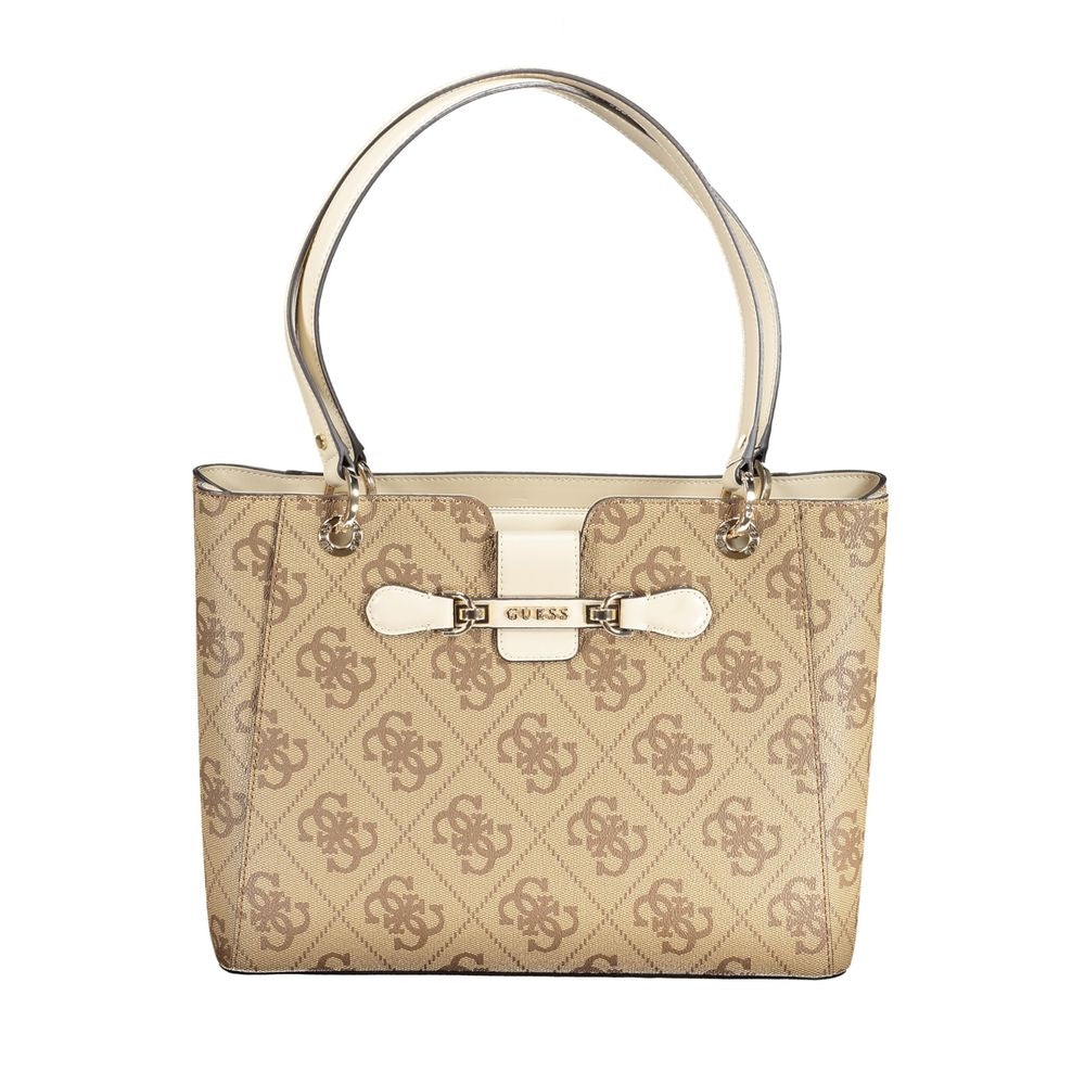 Guess Beige Polyethylene Handbag - Luksusmuotia Guess Jeans - Tutustu YVES JAVANNI® 