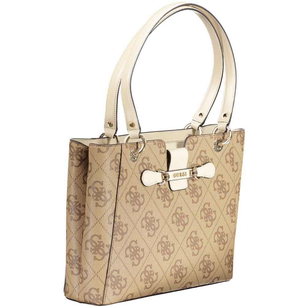 Guess Jeans Beige Polyethylene Handbag - Luxury from Guess Jeans - Shop at YVES JAVANNI