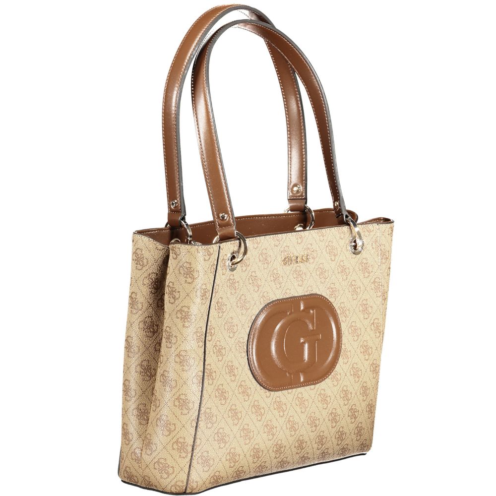 Guess Beige Polyethylene Handbag - Luksusmuotia Guess Jeans - Tutustu YVES JAVANNI® 