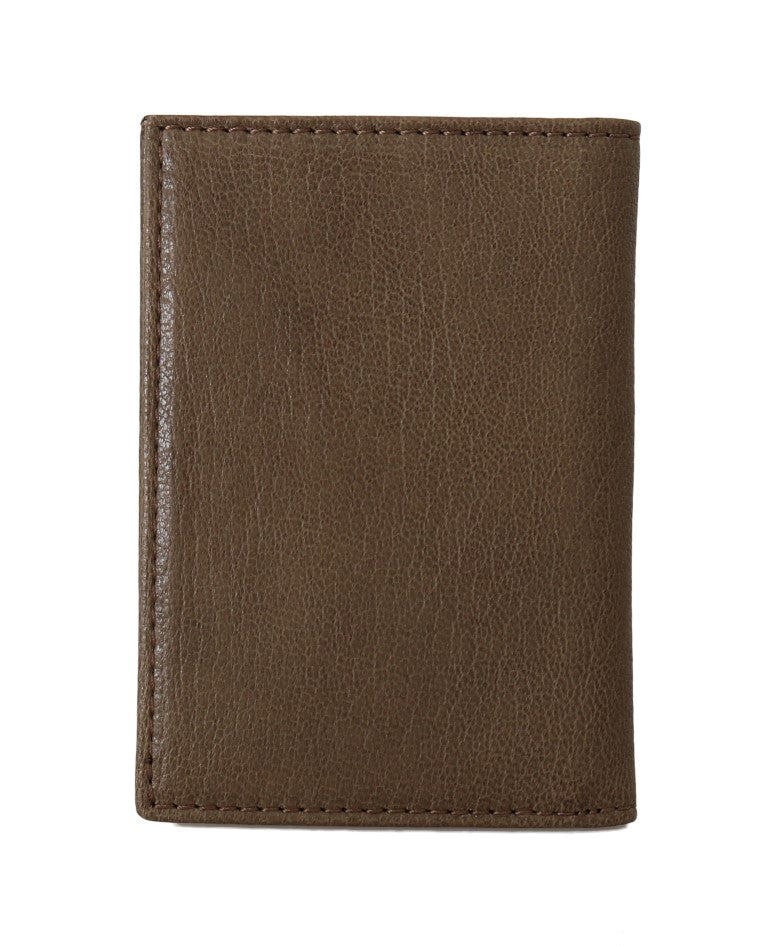 Billionaire Italian Couture Elegant Leather Men's Wallet in Brown - Luksuslaukut ja asusteet Billionaire Italian Couture - Tutustu YVES JAVANNI® 