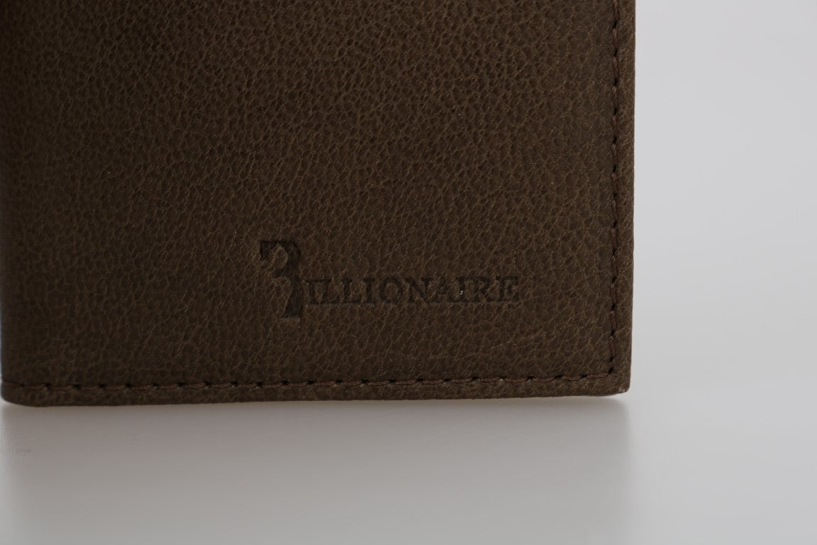 Billionaire Italian Couture Elegant Leather Men's Wallet in Brown - Luksuslaukut ja asusteet Billionaire Italian Couture - Tutustu YVES JAVANNI® 