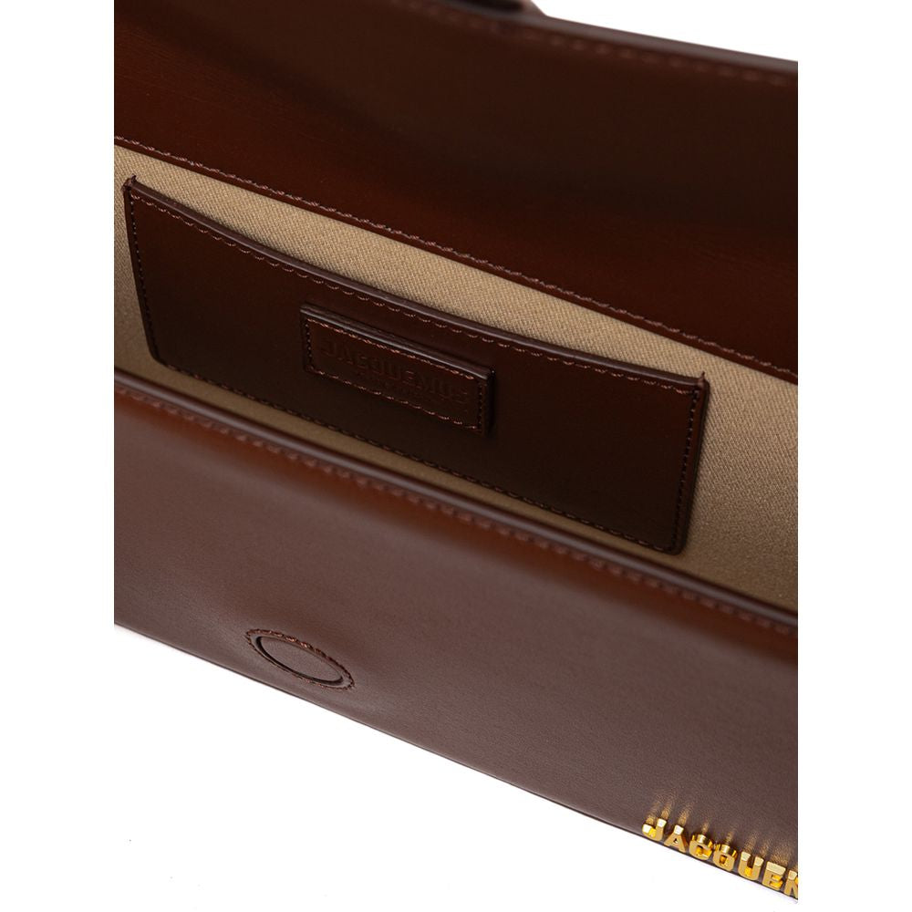 Jacquemus Brown Leather Shoulder Bag - Luksusmuotia Jacquemus - Tutustu YVES JAVANNI® 