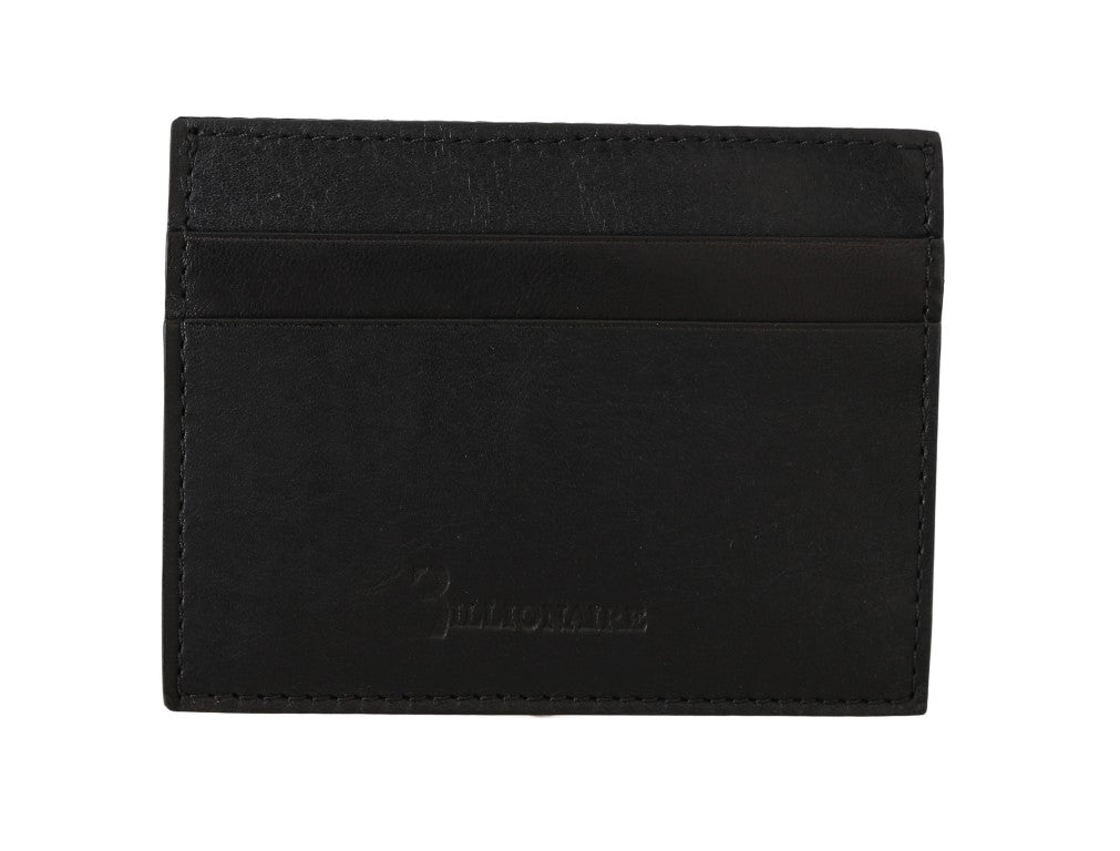 Billionaire Italian Couture Exquisite Black Leather Men's Wallet - Luksusmuotia Billionaire Italian Couture - Tutustu YVES JAVANNI® 