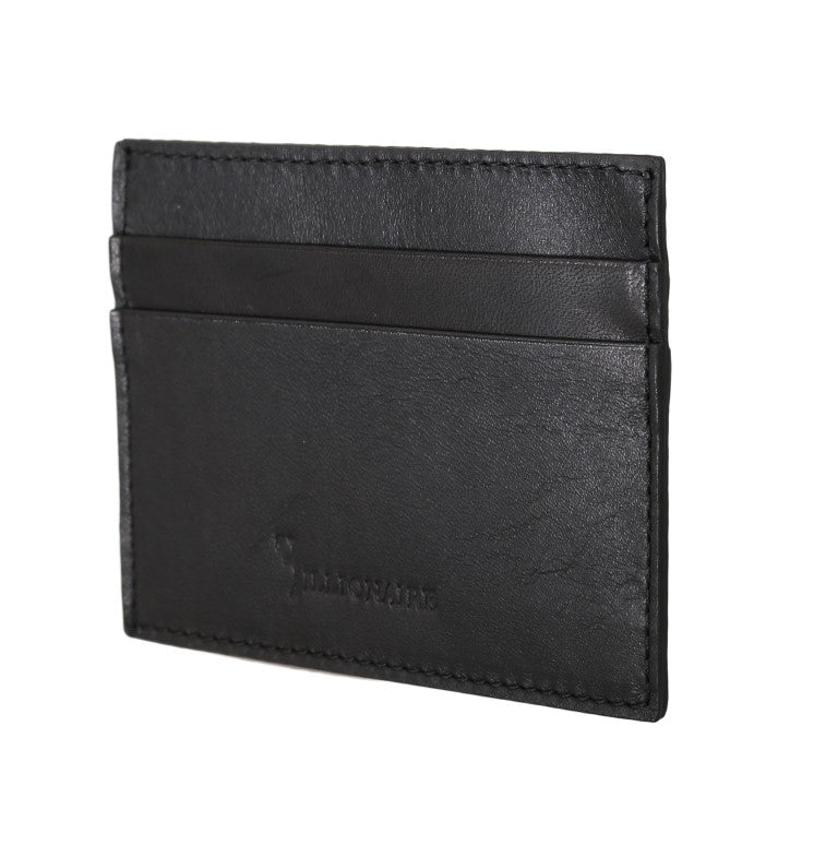 Billionaire Italian Couture Exquisite Black Leather Men's Wallet - Luksuslaukut ja asusteet Billionaire Italian Couture - Tutustu YVES JAVANNI® 