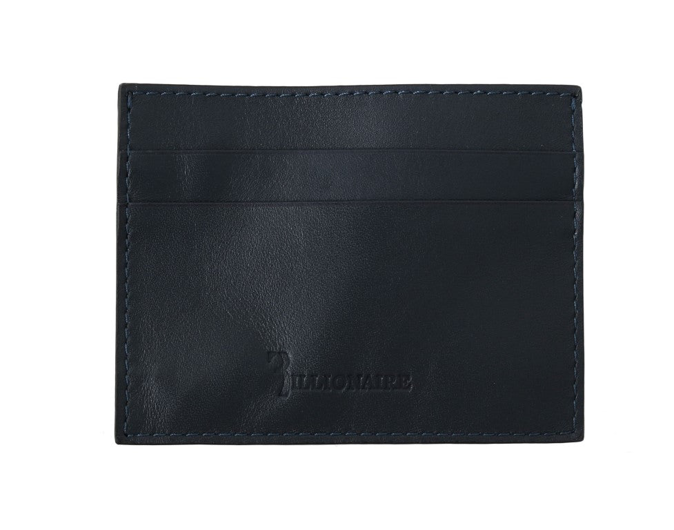 Billionaire Italian Couture Opulent Blue Leather Men's Wallet - Luksusmuotia Billionaire Italian Couture - Tutustu YVES JAVANNI® 