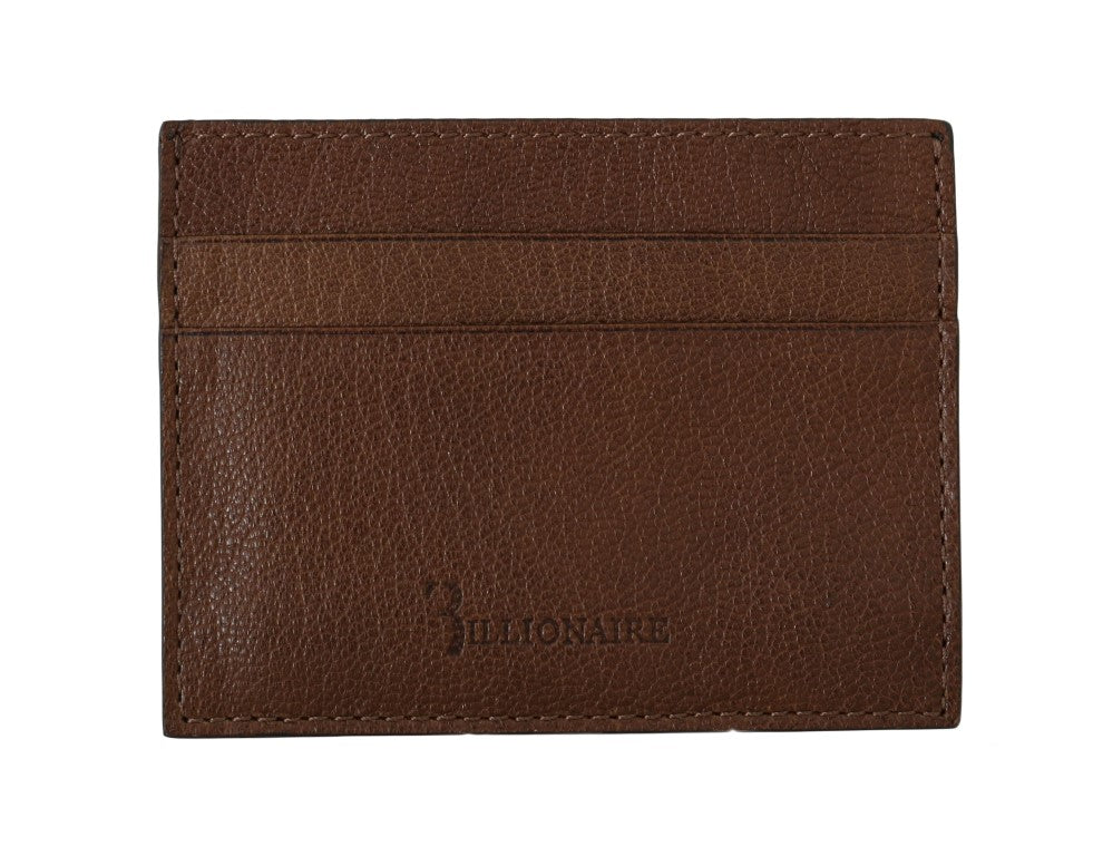 Billionaire Italian Couture Elegant Leather Men's Wallet in Brown - Luksusmuotia Billionaire Italian Couture - Tutustu YVES JAVANNI® 