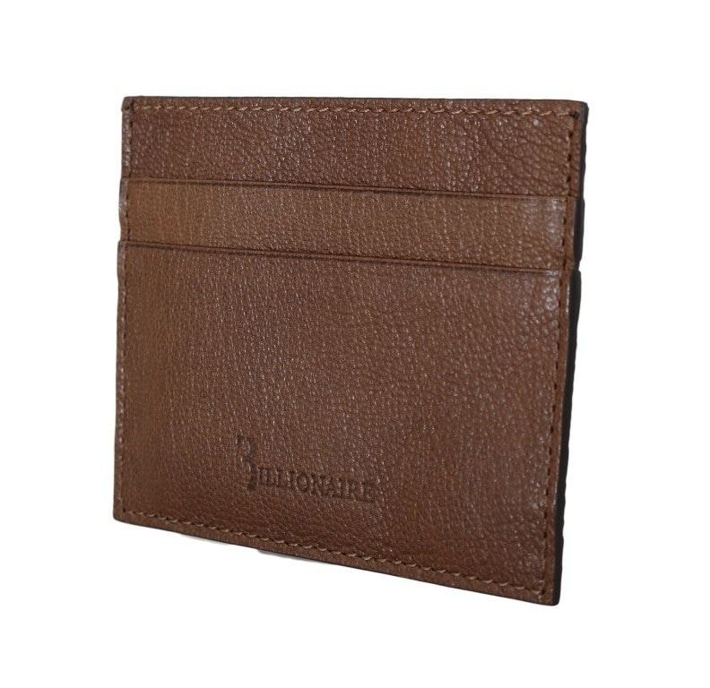 Billionaire Italian Couture Elegant Leather Men's Wallet in Brown - Luksusmuotia Billionaire Italian Couture - Tutustu YVES JAVANNI® 