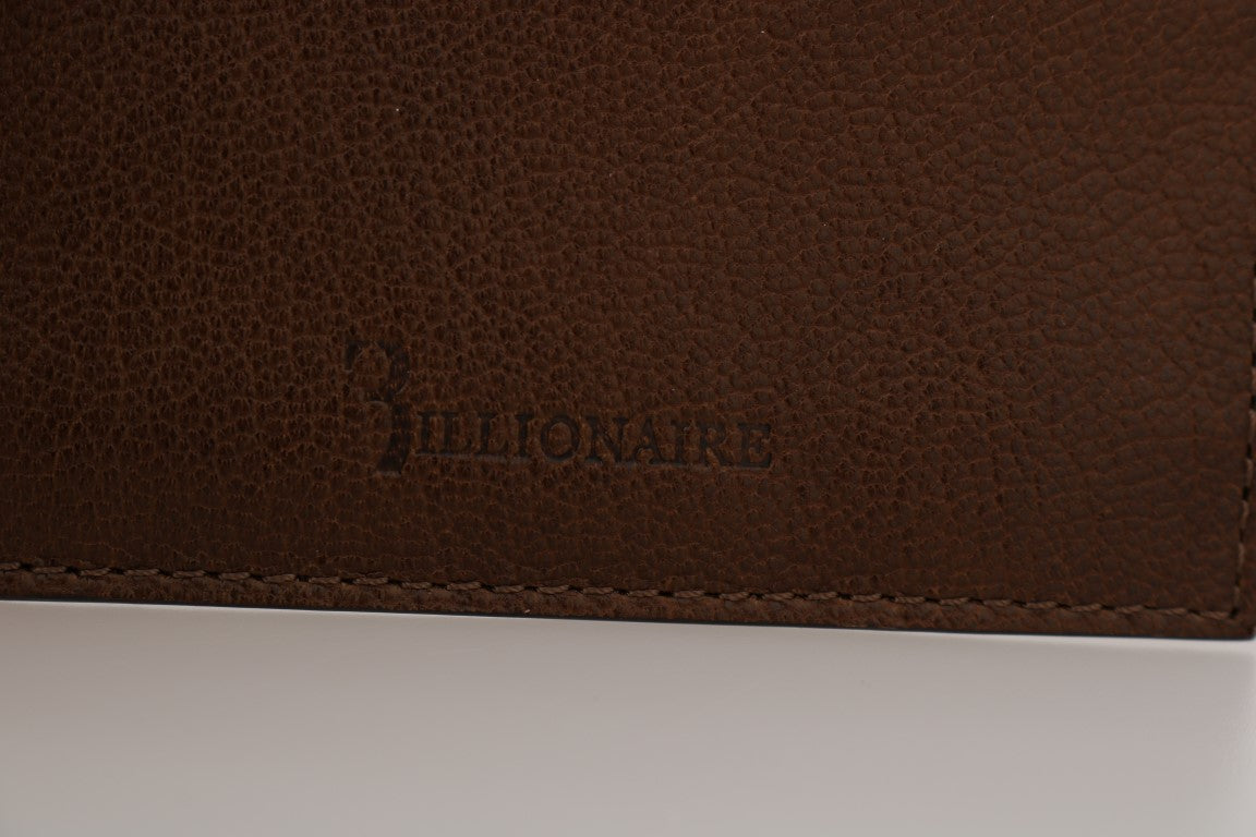 Billionaire Italian Couture Elegant Leather Men's Wallet in Brown - Luksusmuotia Billionaire Italian Couture - Tutustu YVES JAVANNI® 