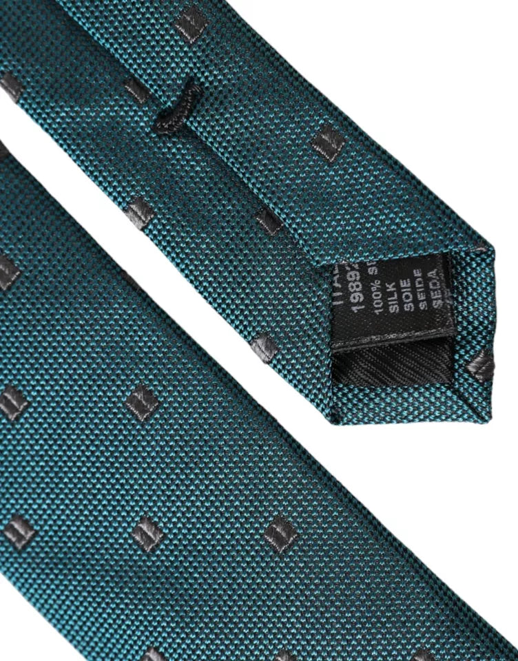 Dolce & Gabbana Green Patterned Silk Adjustable Men Tie - Luksuslaukut ja asusteet Dolce & Gabbana - Tutustu YVES JAVANNI® 