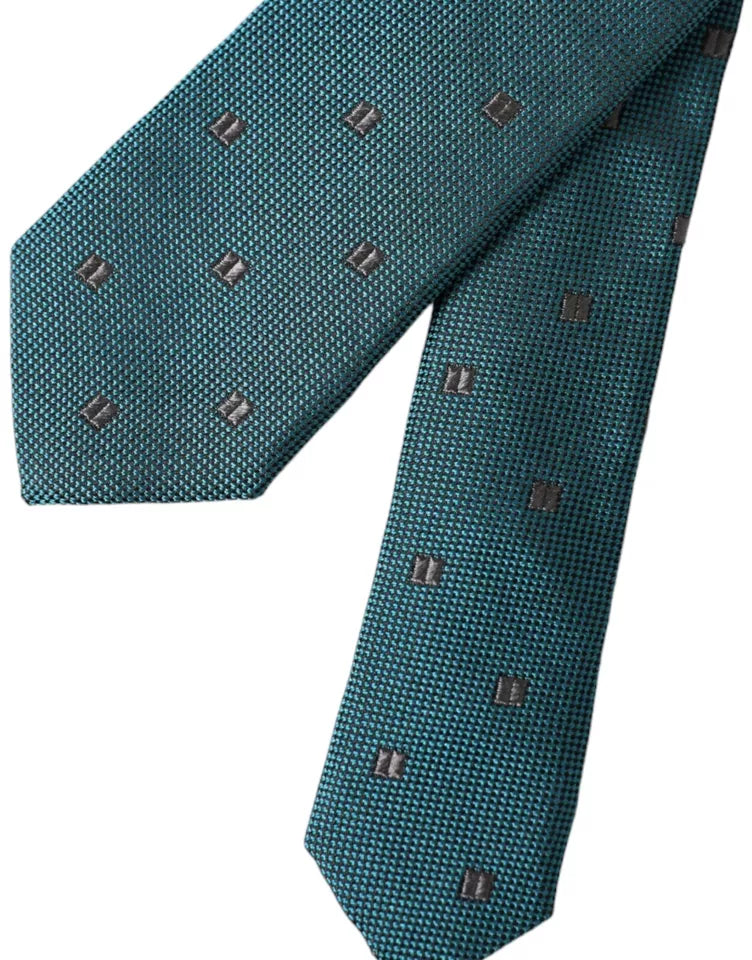 Dolce & Gabbana Green Patterned Silk Adjustable Men Tie - Luksuslaukut ja asusteet Dolce & Gabbana - Tutustu YVES JAVANNI® 