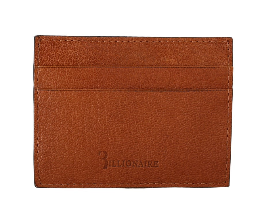 Billionaire Italian Couture Elegant Men's Leather Wallet in Brown - Luksuslaukut ja asusteet Billionaire Italian Couture - Tutustu YVES JAVANNI® 