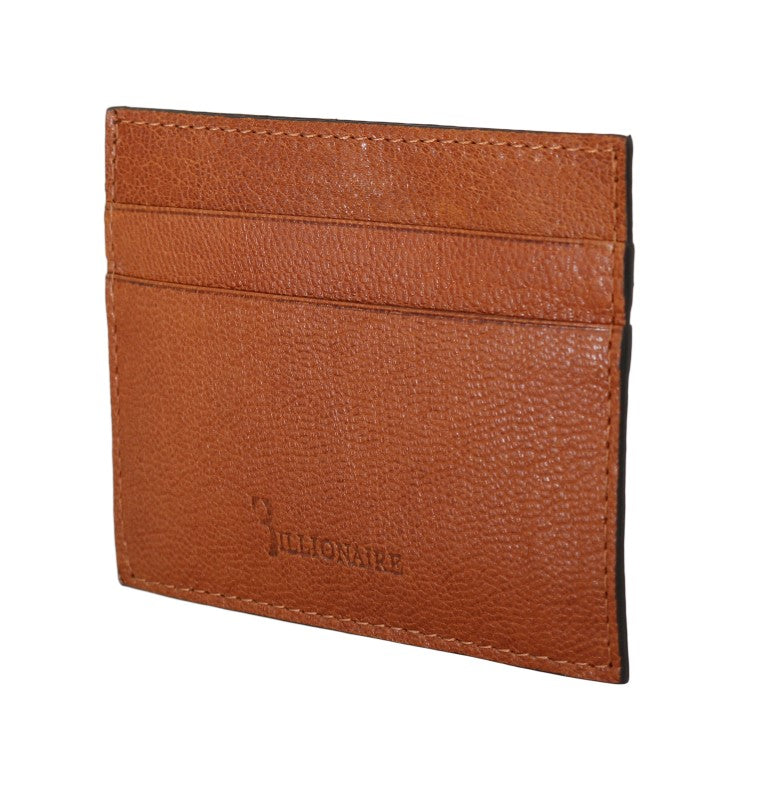 Billionaire Italian Couture Elegant Men's Leather Wallet in Brown - Luksuslaukut ja asusteet Billionaire Italian Couture - Tutustu YVES JAVANNI® 