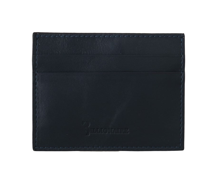 Billionaire Italian Couture Elegant Blue Leather Men's Wallet - Luksuslaukut ja asusteet Billionaire Italian Couture - Tutustu YVES JAVANNI® 