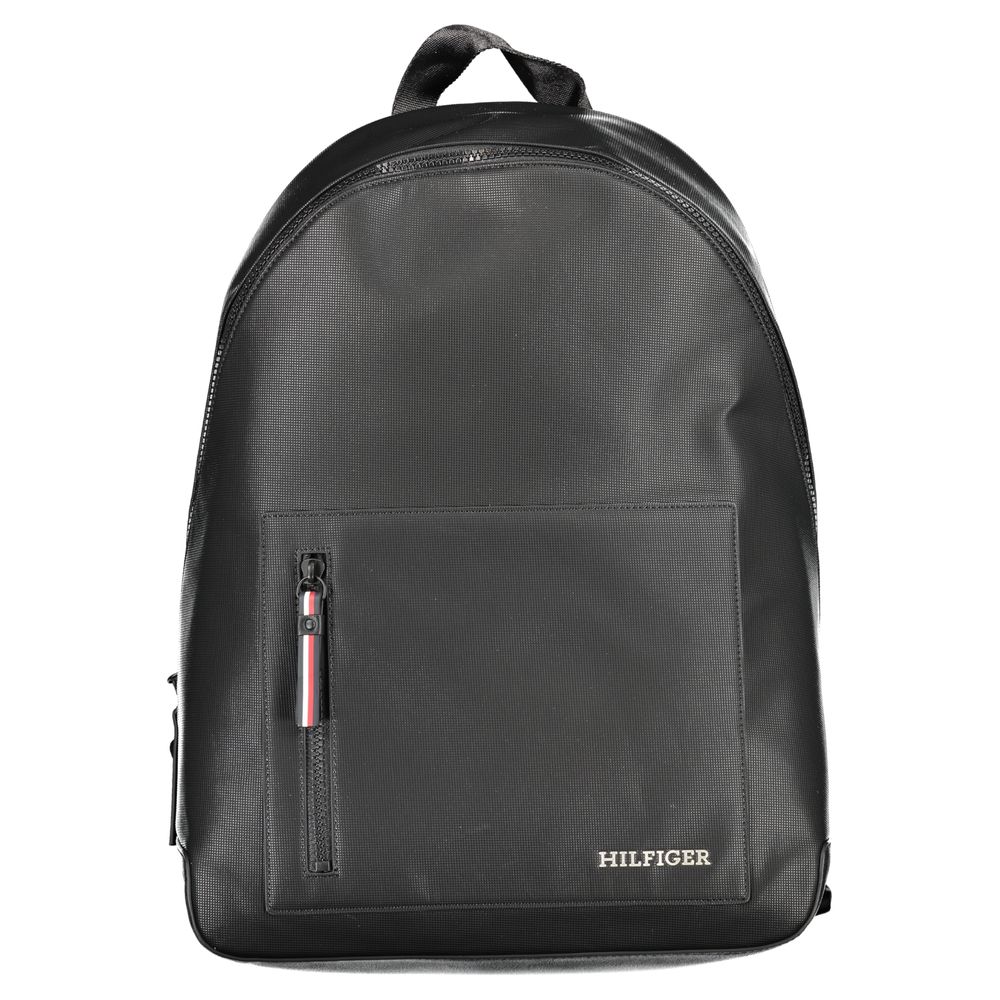 Tommy Hilfiger Black Polyester Backpack - Luksuslaukut ja asusteet Tommy Hilfiger - Tutustu YVES JAVANNI® 