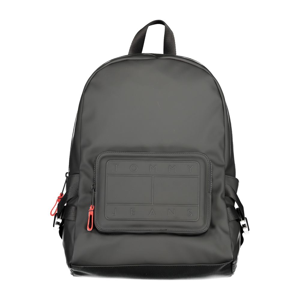 Tommy Hilfiger Black Polyester Backpack - Luksuslaukut ja asusteet Tommy Hilfiger - Tutustu YVES JAVANNI® 