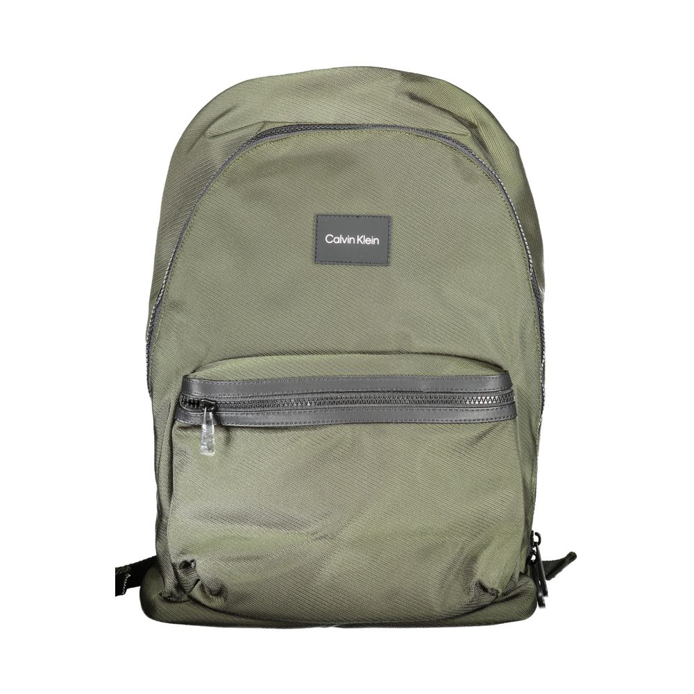 Calvin Klein Green Polyester Backpack - Luksuslaukut ja asusteet Calvin Klein - Tutustu YVES JAVANNI® 