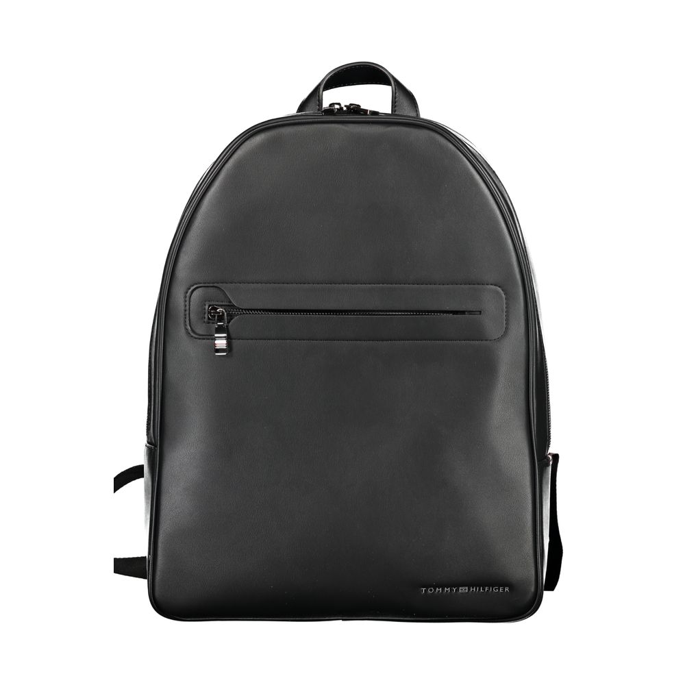 Tommy Hilfiger Black Polyester Backpack - Luksuslaukut ja asusteet Tommy Hilfiger - Tutustu YVES JAVANNI® 