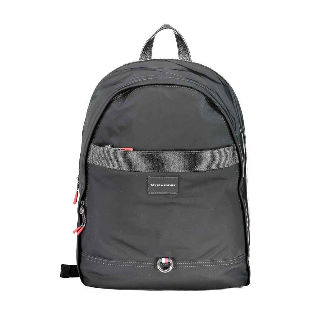 Tommy Hilfiger Black Polyester Backpack - Luksuslaukut ja asusteet Tommy Hilfiger - Tutustu YVES JAVANNI® 