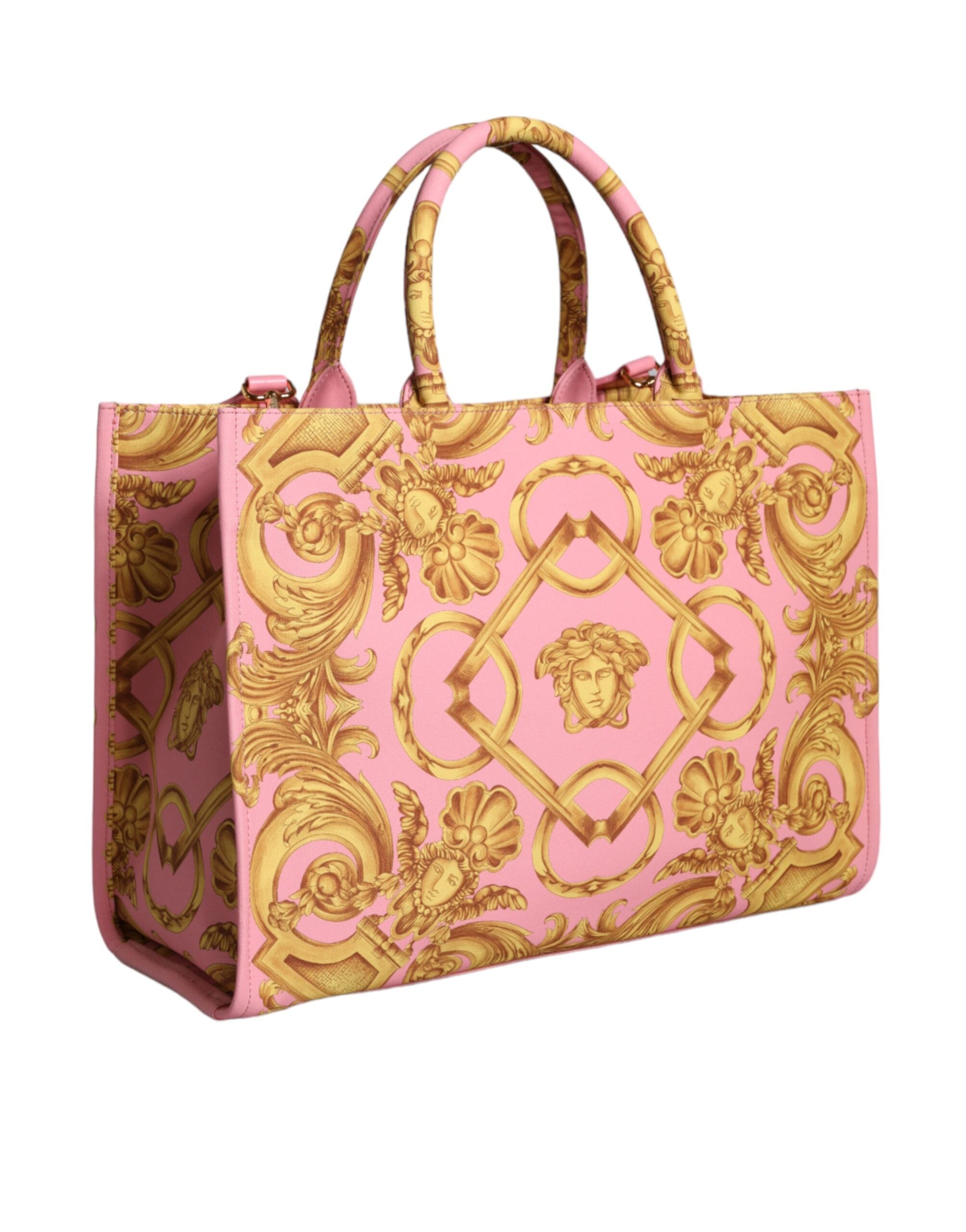 Versace Pink Printed Large Tote Bag - Luksuslaukut ja asusteet Versace - Tutustu YVES JAVANNI® 