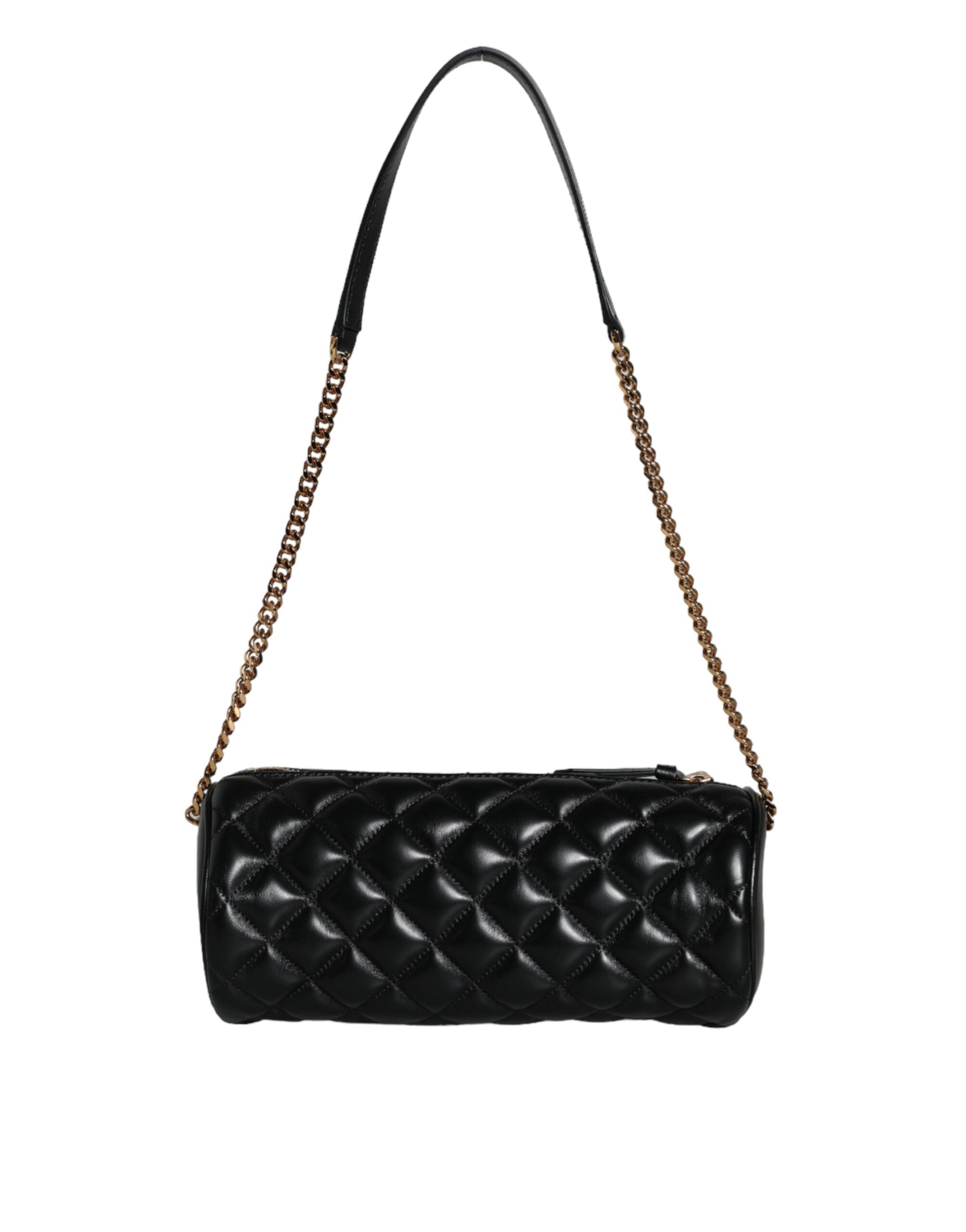 Versace Black Mini Quilted Lambskin Leather Crossbody Sling Bag - Luksuslaukut ja asusteet Versace - Tutustu YVES JAVANNI® 