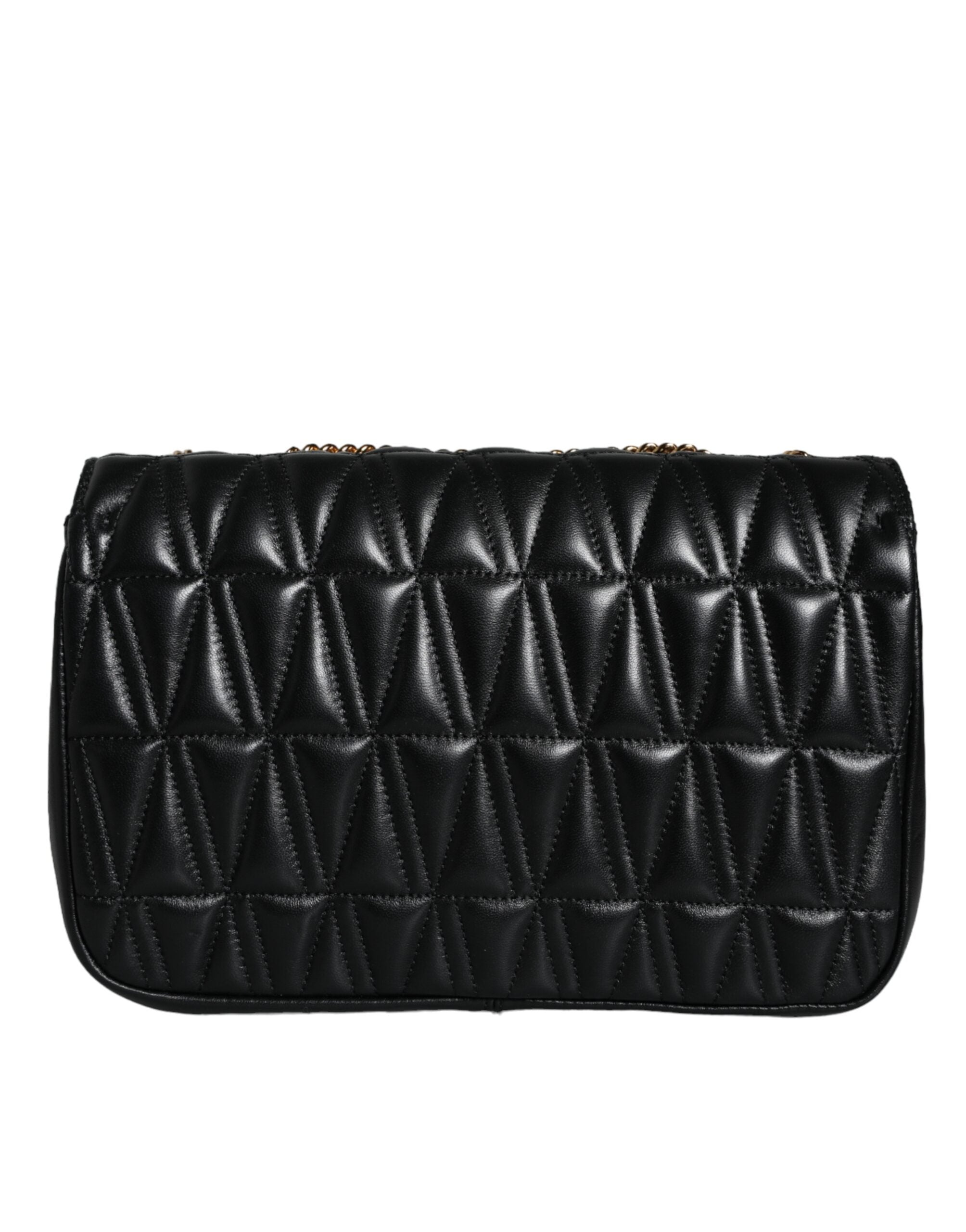 Versace Black Mini Nappa Leather Crossbody Shoulder Bag - Luksuslaukut ja asusteet Versace - Tutustu YVES JAVANNI® 