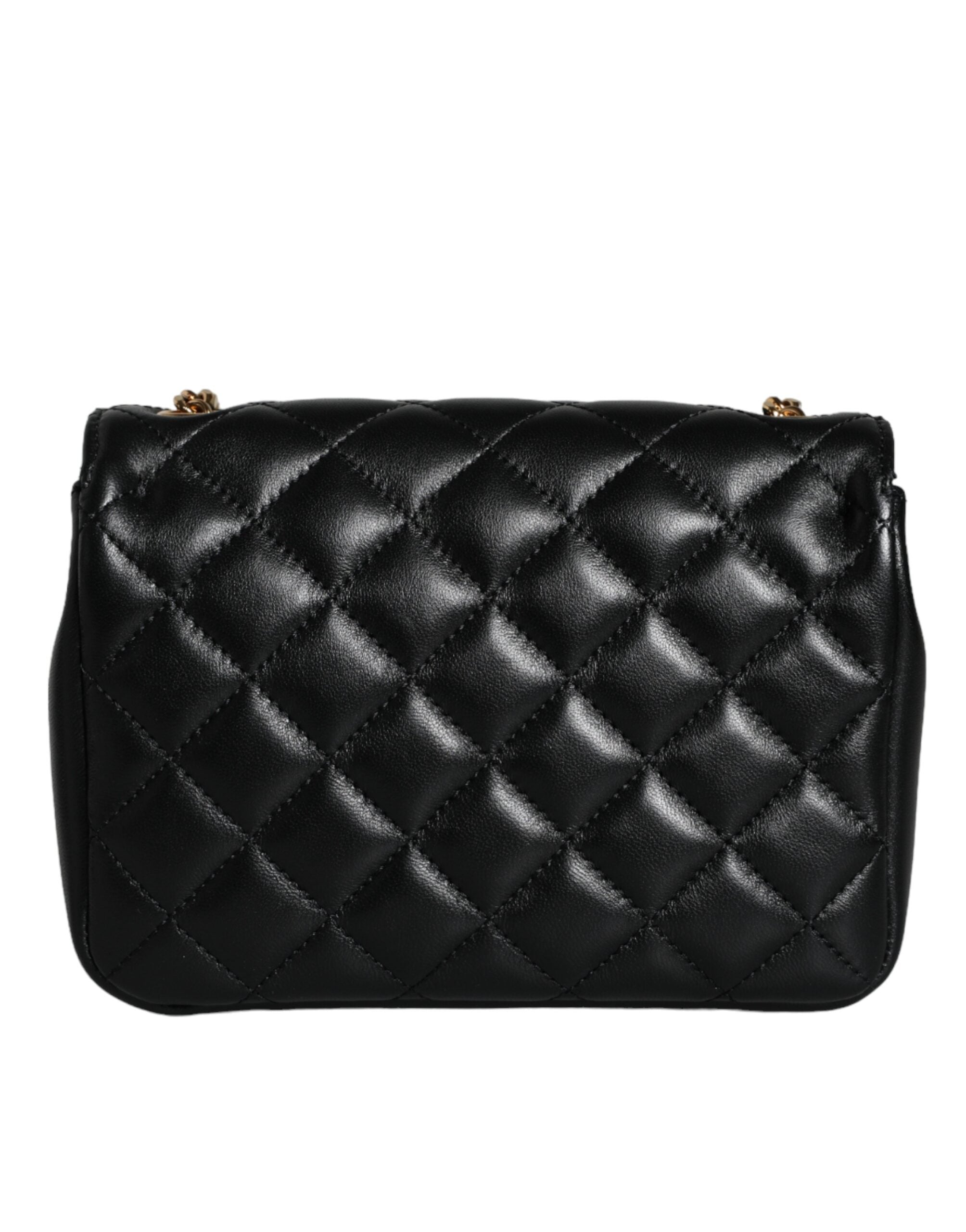 Versace Black Quilted Lambskin Leather Crossbody Shoulder Bag - Luksuslaukut ja asusteet Versace - Tutustu YVES JAVANNI® 