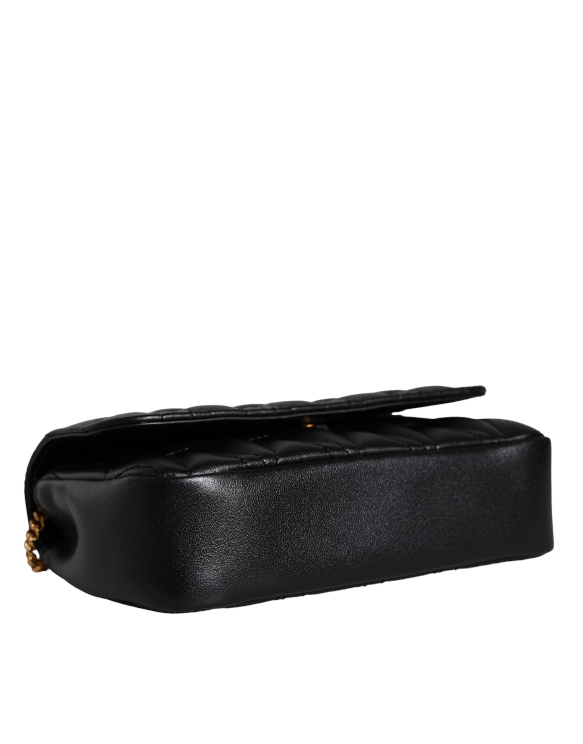 Versace Black Mini Nappa Leather Crossbody Shoulder Bag - Luksuslaukut ja asusteet Versace - Tutustu YVES JAVANNI® 