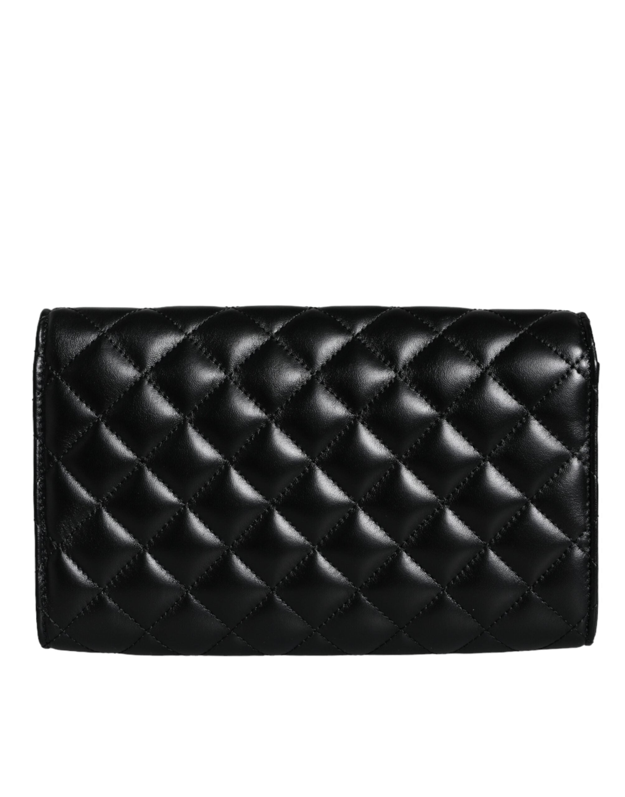 Versace Black Quilted Nappa Leather Crossbody Shoulder Bag - Luksuslaukut ja asusteet Versace - Tutustu YVES JAVANNI® 