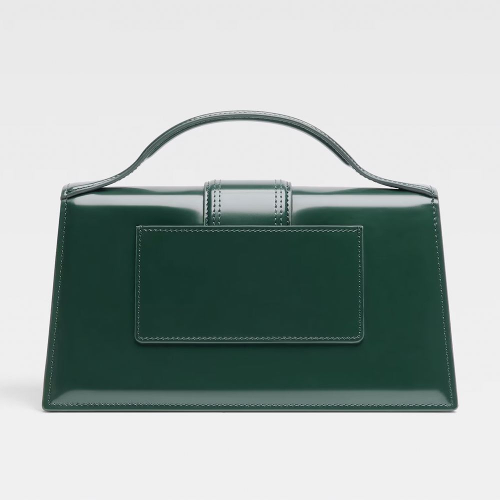 Jacquemus "Le Grand Bambino" Green Leather Crossbody Bag - Luksusmuotia Jacquemus - Tutustu YVES JAVANNI® 