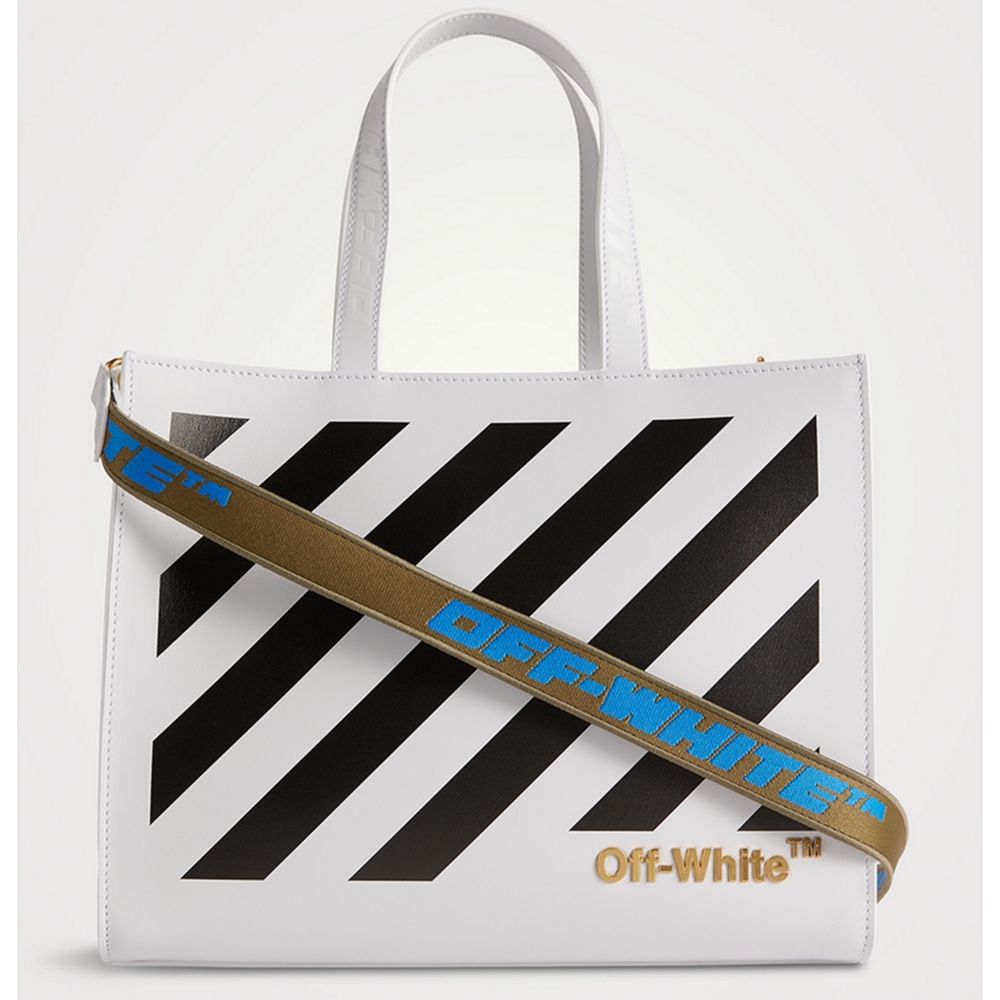 Off-White White Leather Crossbody Bag - Luksuslaukut ja asusteet Off-White - Tutustu YVES JAVANNI® 