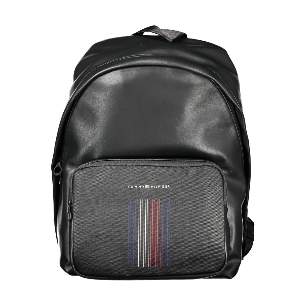 Tommy Hilfiger Black Polyester Backpack - Luksuslaukut ja asusteet Tommy Hilfiger - Tutustu YVES JAVANNI® 