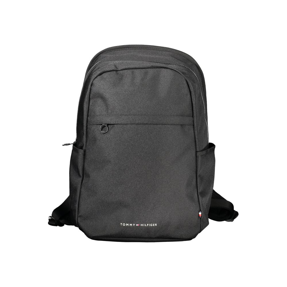 Tommy Hilfiger Black Polyester Backpack - Luksuslaukut ja asusteet Tommy Hilfiger - Tutustu YVES JAVANNI® 