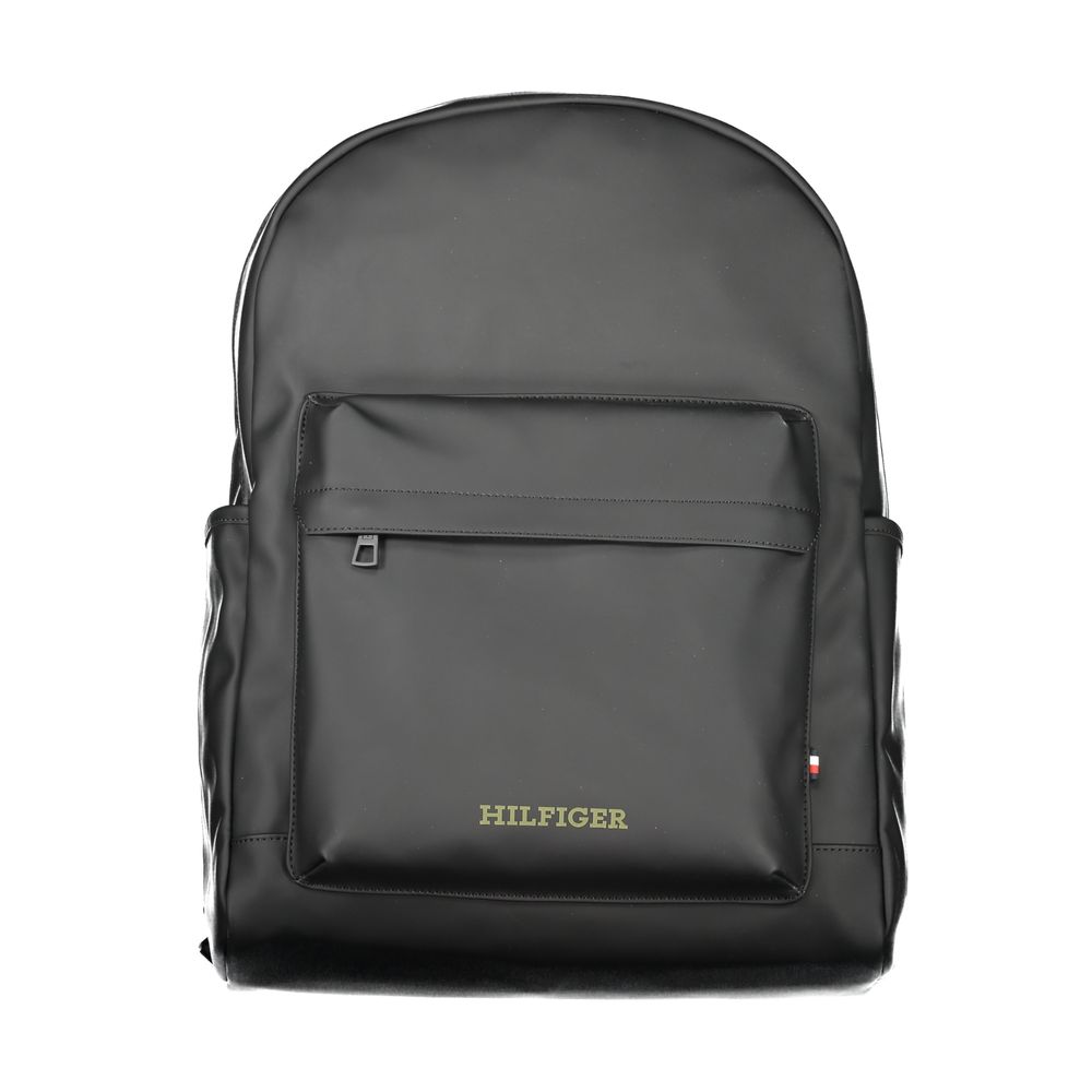 Tommy Hilfiger Black Polyester Backpack - Luksuslaukut ja asusteet Tommy Hilfiger - Tutustu YVES JAVANNI® 