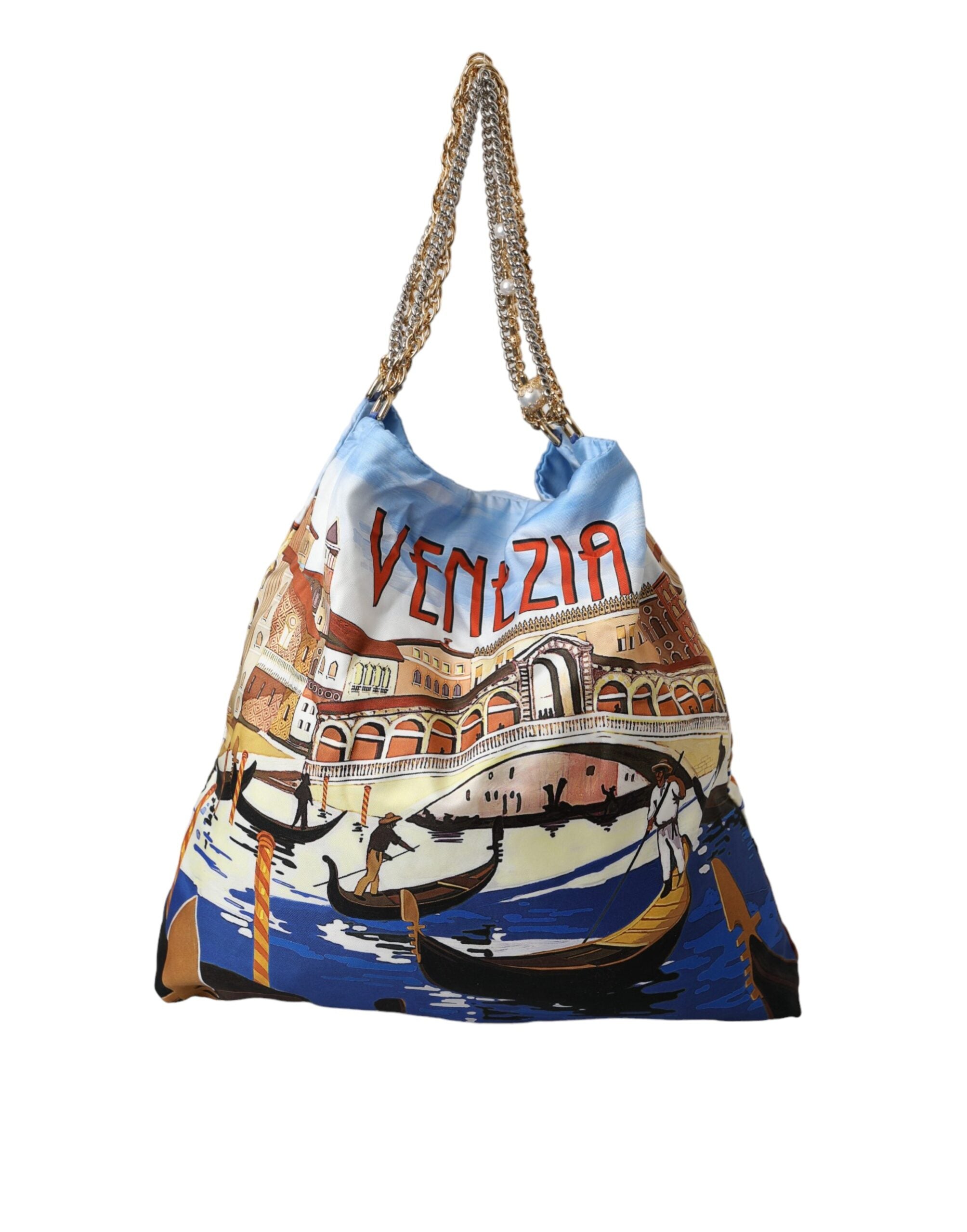 Dolce & Gabbana Multicolor Venezia Canvas Women Shopping Tote Bag - Luksuslaukut ja asusteet Dolce & Gabbana - Tutustu YVES JAVANNI® 