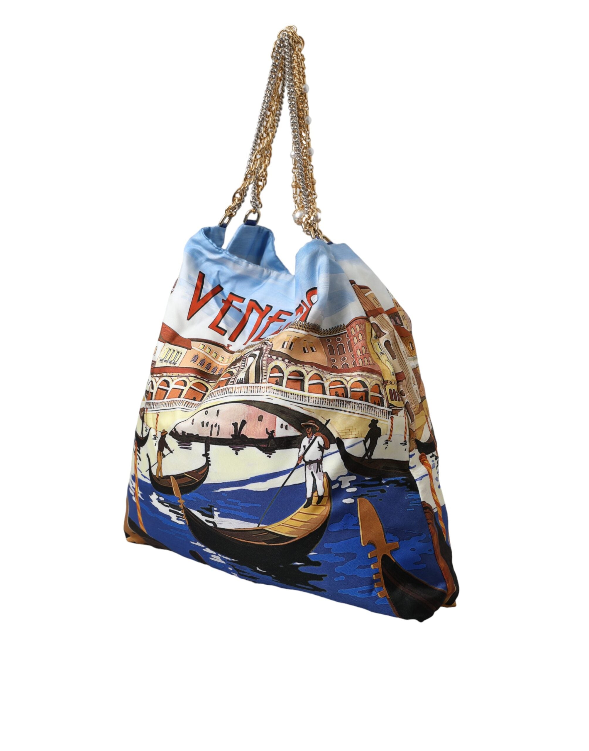 Dolce & Gabbana Multicolor Venezia Canvas Women Shopping Tote Bag - Luksusmuotia Dolce & Gabbana - Tutustu YVES JAVANNI® 