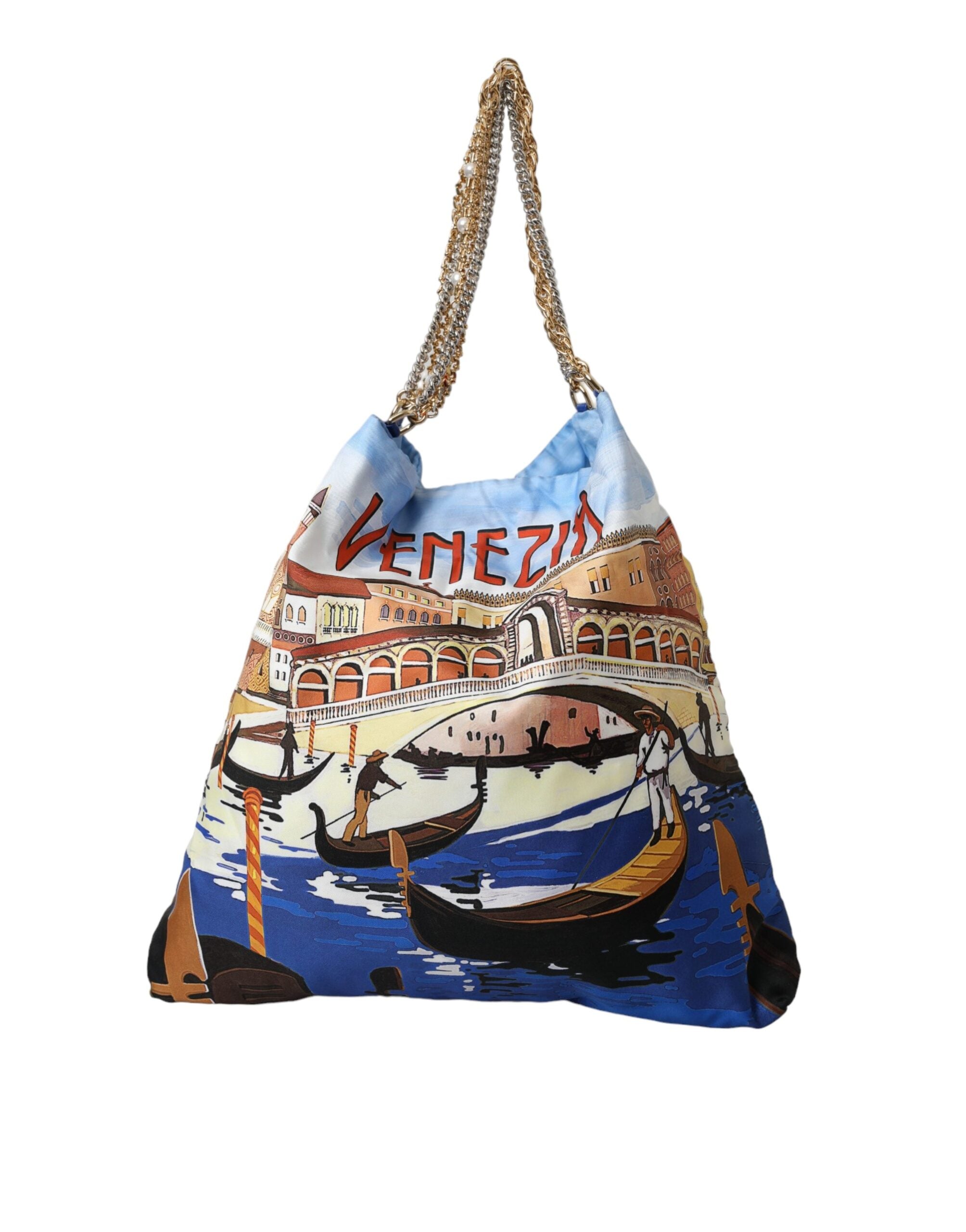 Dolce & Gabbana Multicolor Venezia Canvas Women Shopping Tote Bag - Luksusmuotia Dolce & Gabbana - Tutustu YVES JAVANNI® 