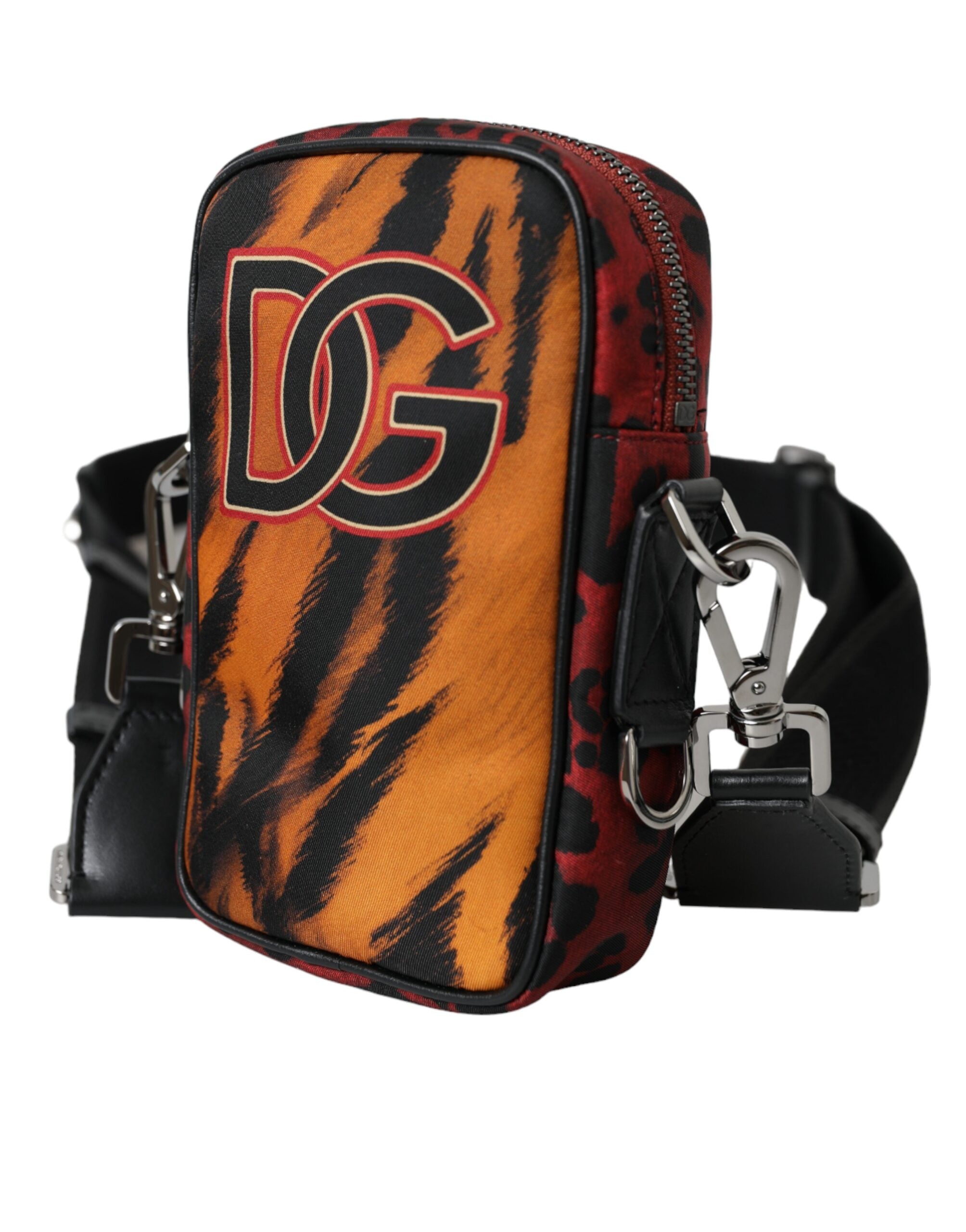 Dolce & Gabbana Multicolor Tiger Print Nylon Logo Cross Body Bag - Luksuslaukut ja asusteet Dolce & Gabbana - Tutustu YVES JAVANNI® 