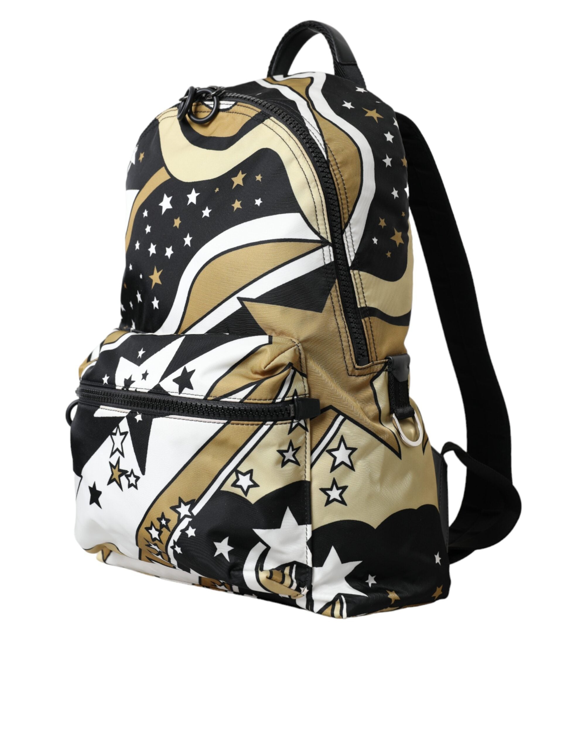 Dolce & Gabbana Multicolor Stripes Stars Nylon Backpack Men Bag - Luksuslaukut ja asusteet Dolce & Gabbana - Tutustu YVES JAVANNI® 