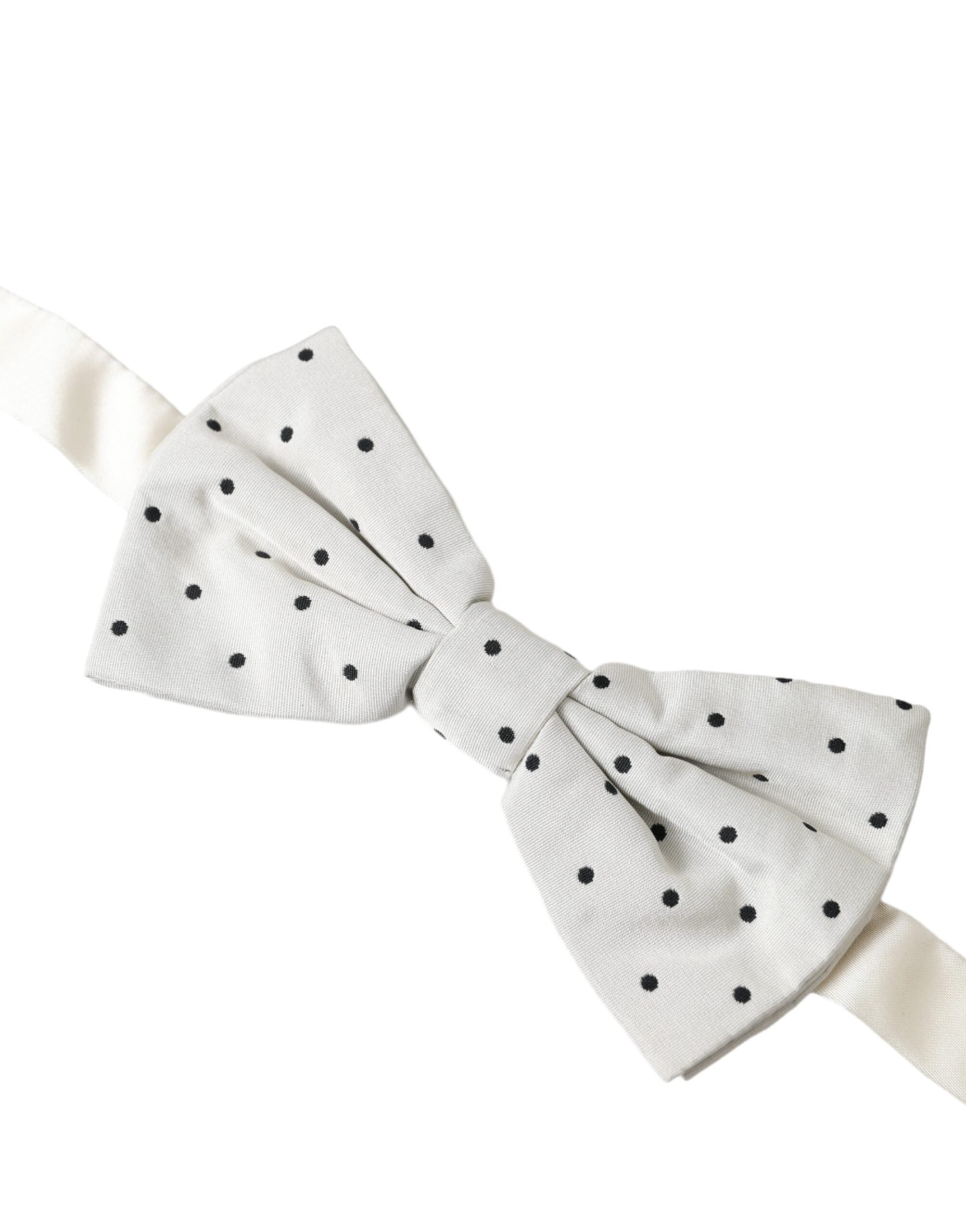 Dolce & Gabbana White Black Polka Dot Polyester Bow Tie Men - Luksusmuotia Dolce & Gabbana - Tutustu YVES JAVANNI® 