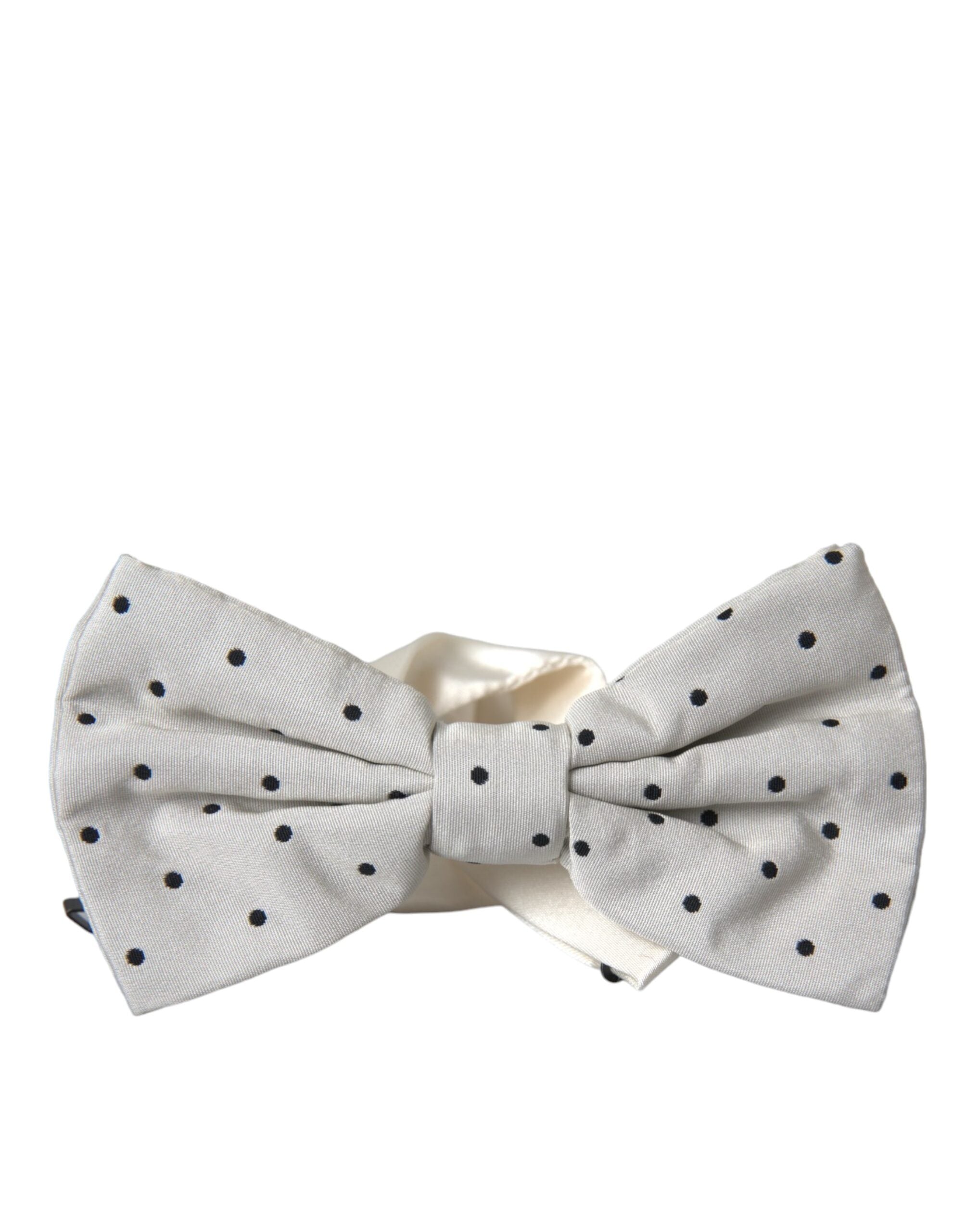 Dolce & Gabbana White Black Polka Dot Polyester Bow Tie Men - Luksusmuotia Dolce & Gabbana - Tutustu YVES JAVANNI® 