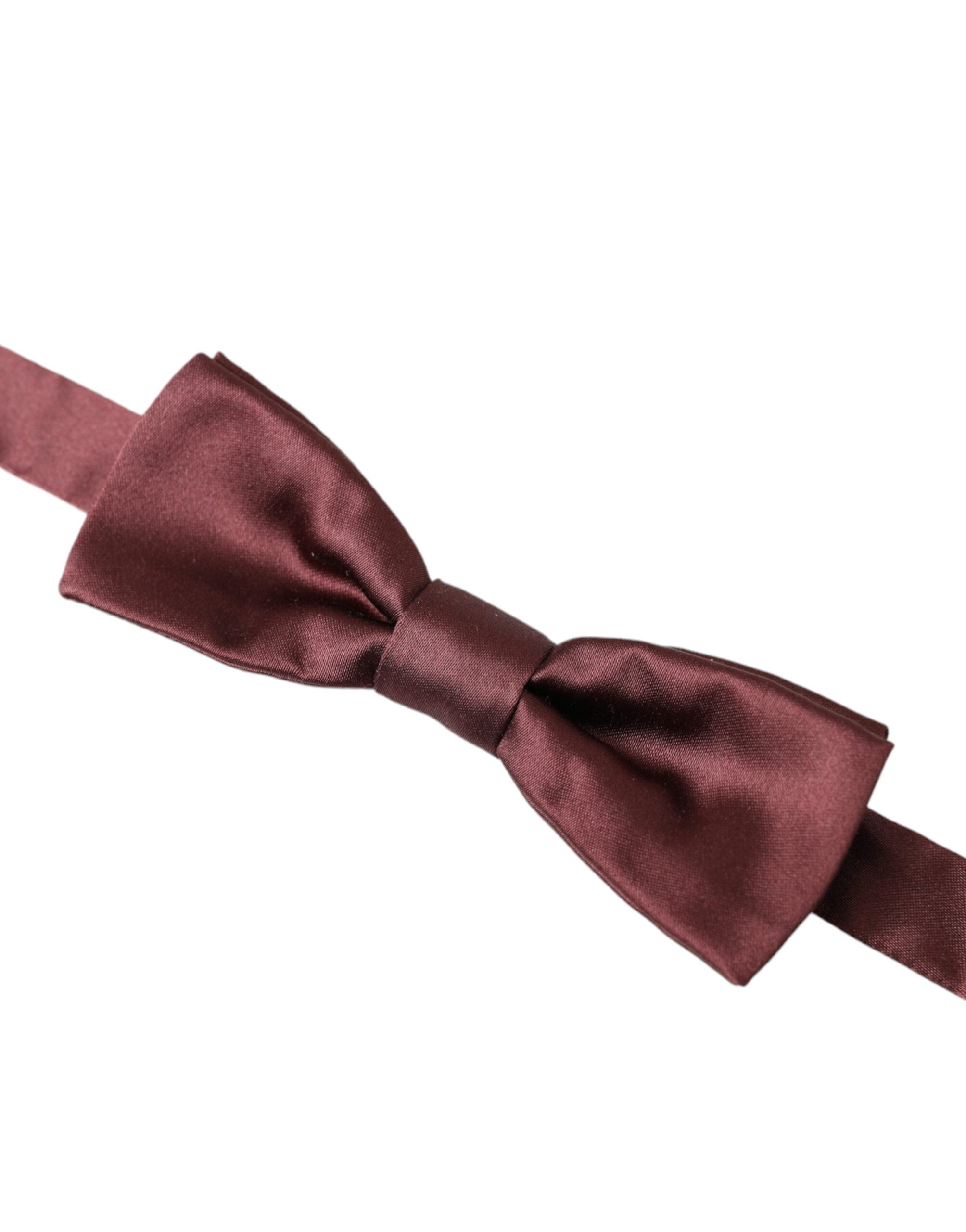 Dolce & Gabbana Brown Silk Adjustable Neck Men Bow Tie - Luksusmuotia Dolce & Gabbana - Tutustu YVES JAVANNI® 