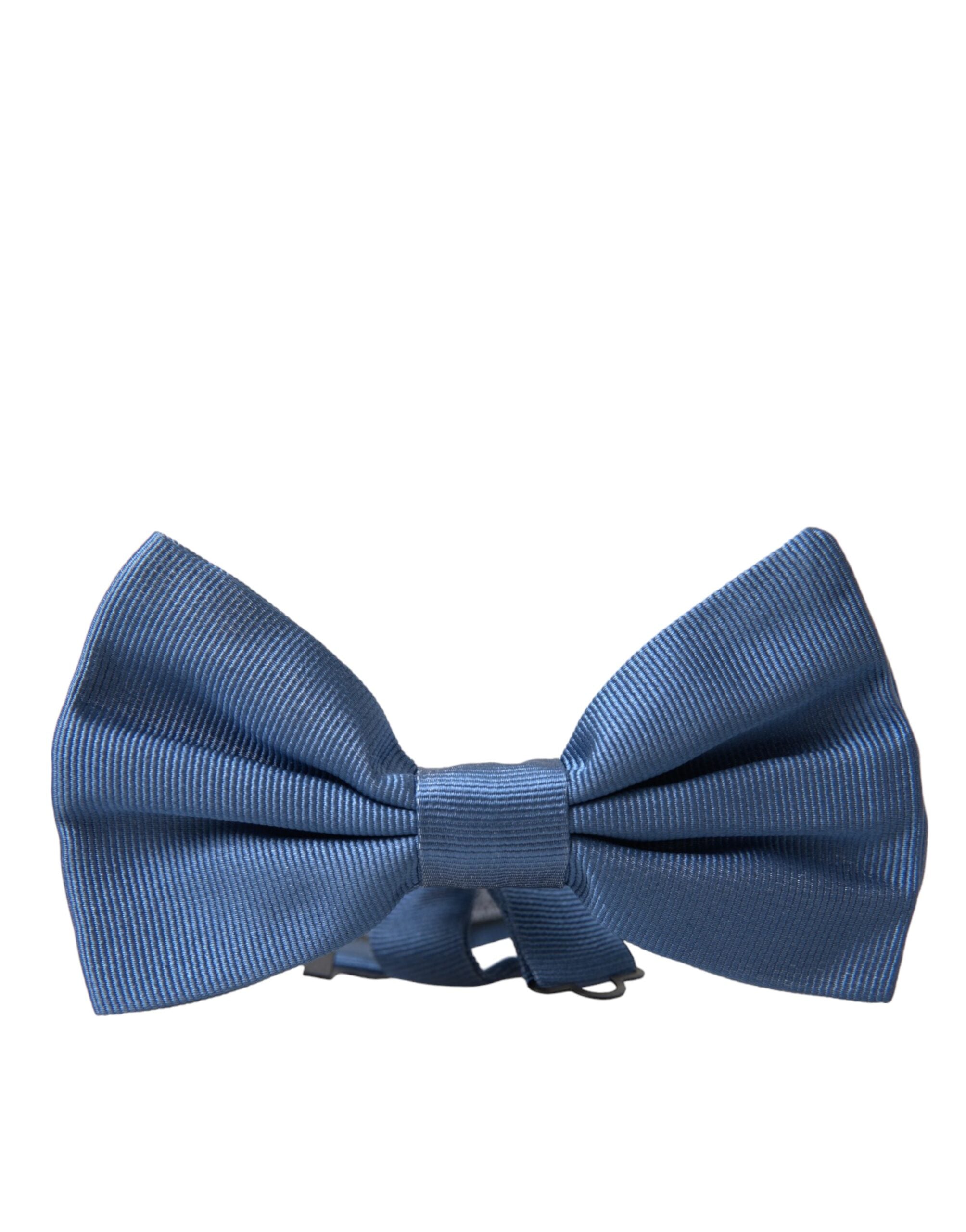 Dolce & Gabbana Blue Silk Adjustable Neck Men Bow Tie - Luksusmuotia Dolce & Gabbana - Tutustu YVES JAVANNI® 