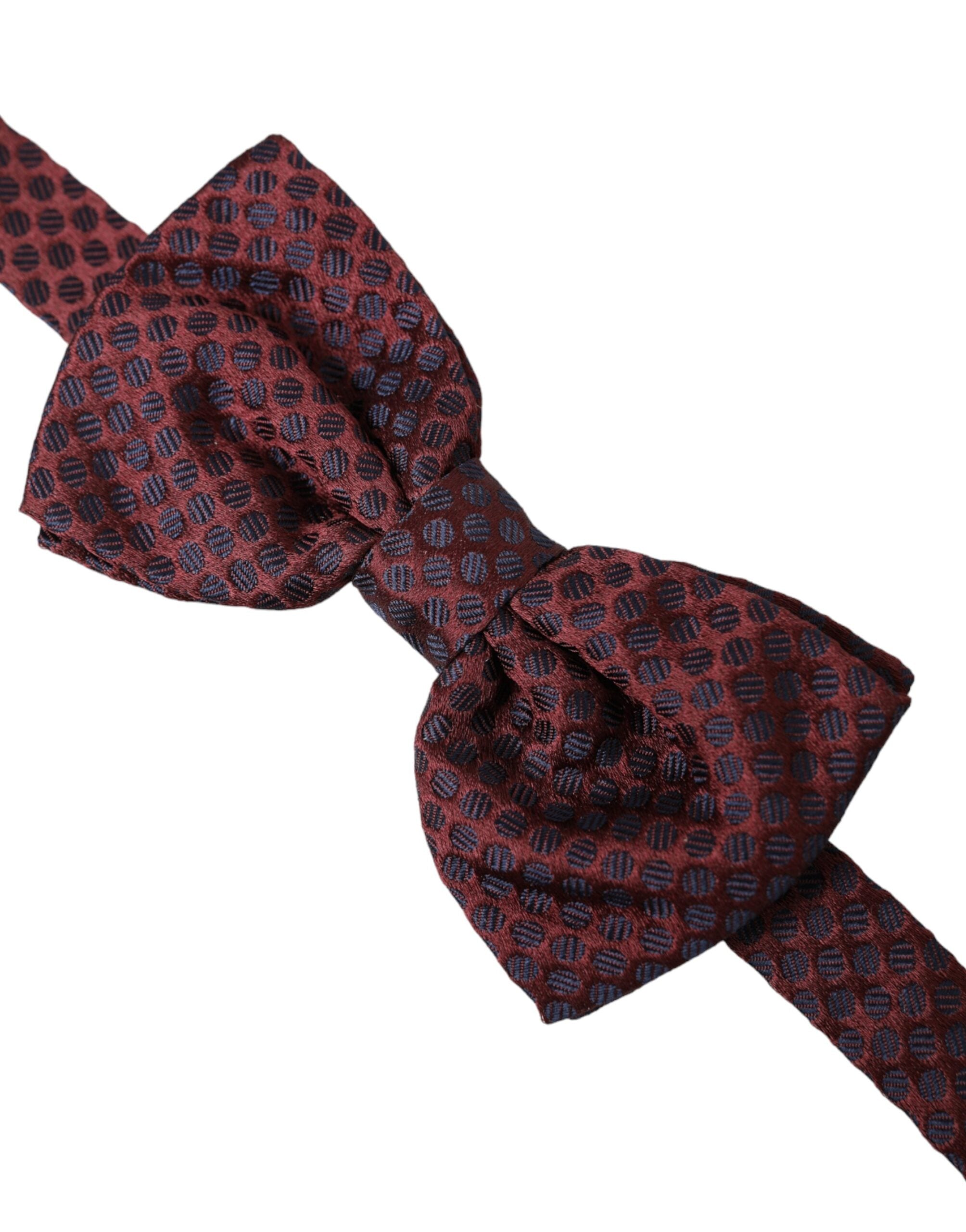 Dolce & Gabbana Maroon Polka Dots Silk Adjustable Neck Bow Tie - Luksusmuotia Dolce & Gabbana - Tutustu YVES JAVANNI® 