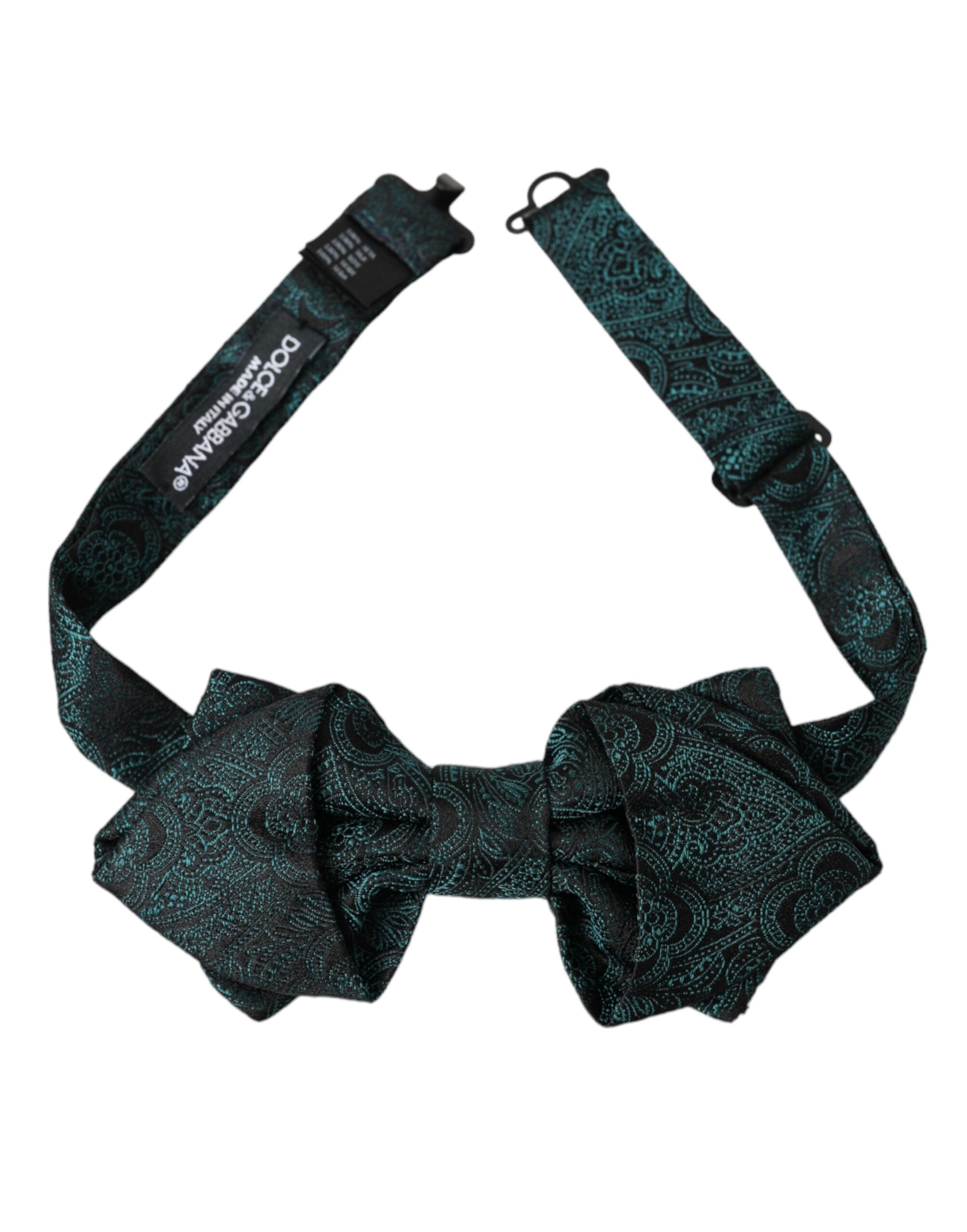 Dolce & Gabbana Green Bandana Silk Adjustable Neck Bow Tie - Luksusmuotia Dolce & Gabbana - Tutustu YVES JAVANNI® 